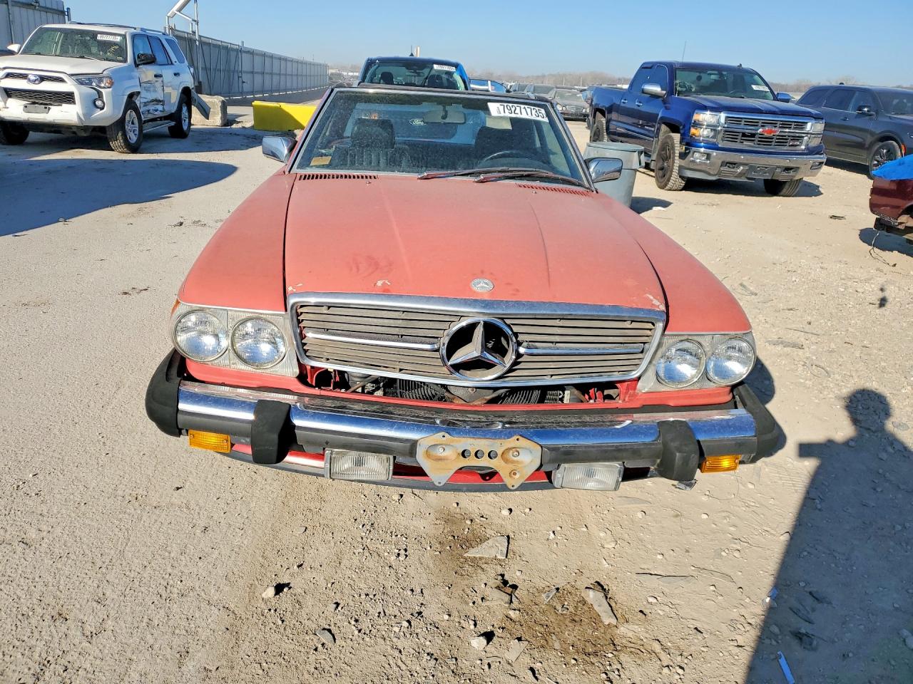 1987 Mercedes-benz 560 Sl Red vin: BA4809HA059511