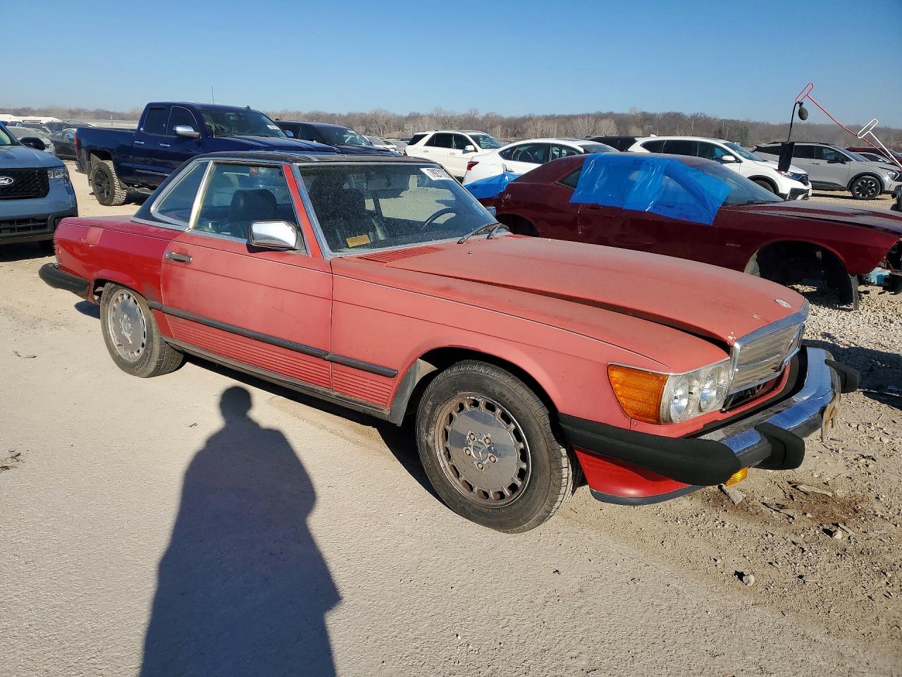 1987 Mercedes-benz 560 Sl Red vin: BA4809HA059511