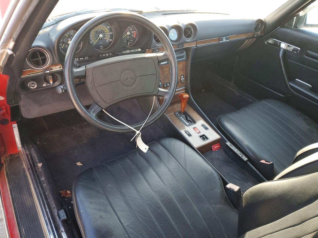 1987 Mercedes-benz 560 Sl Red vin: BA4809HA059511