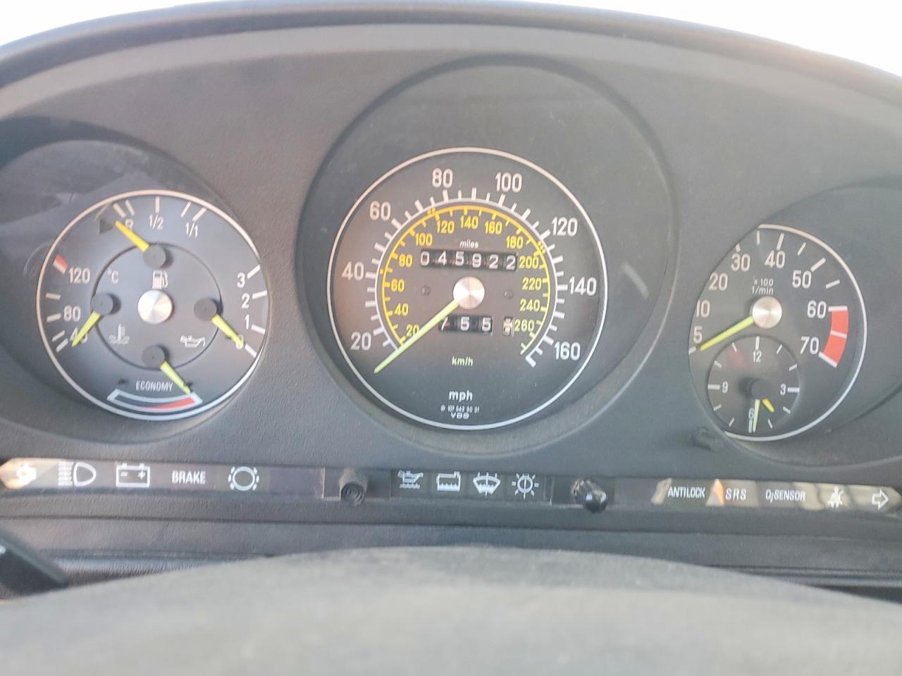 1987 Mercedes-benz 560 Sl Red vin: BA4809HA059511