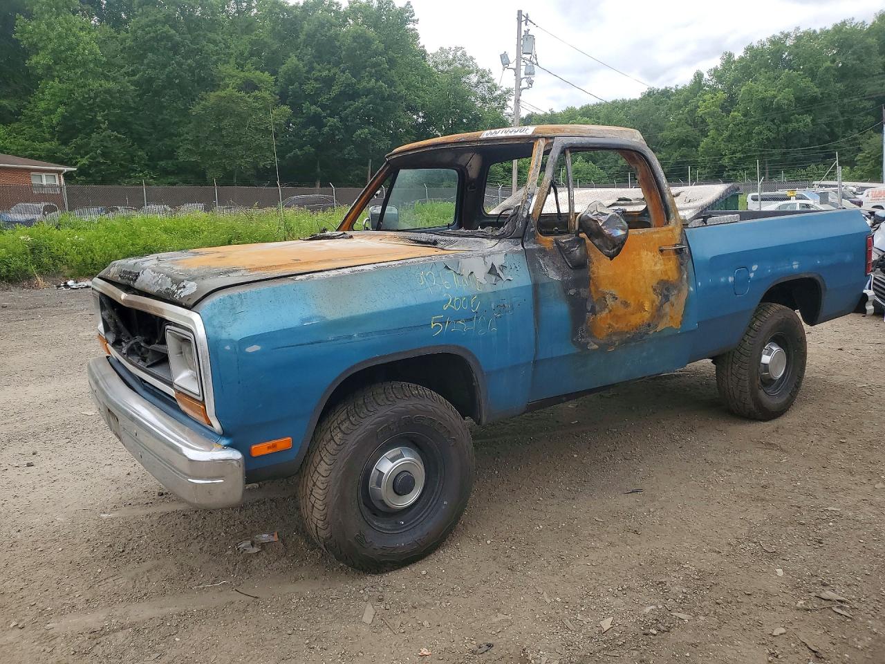 1988 Dodge W-series W150 Синий vin: BOS55318996