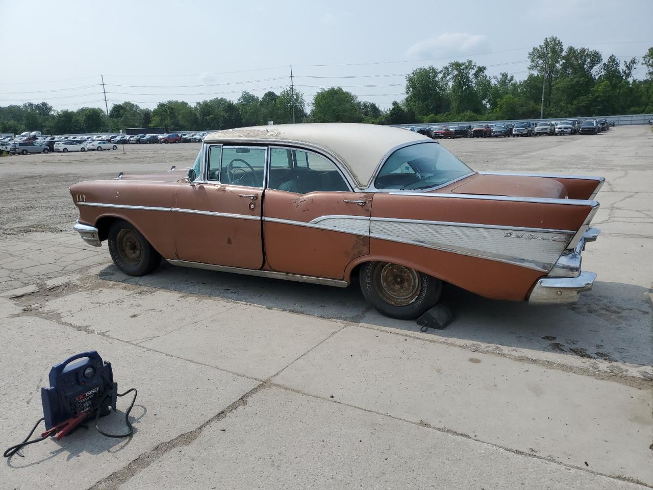 1957 Chevrolet                   Bel Air Orange vin: C57K193084