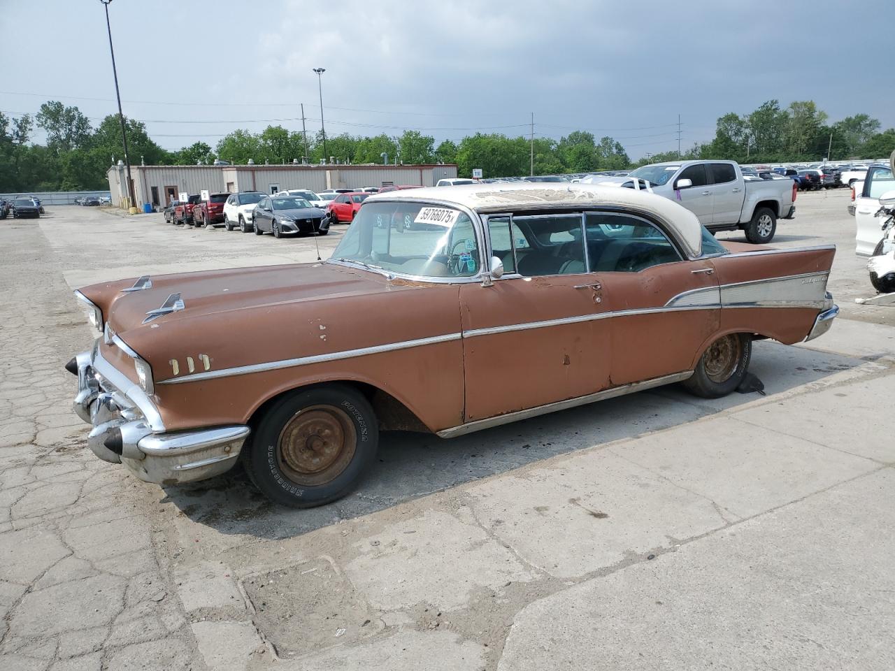 1957 Chevrolet                   Bel Air Orange vin: C57K193084