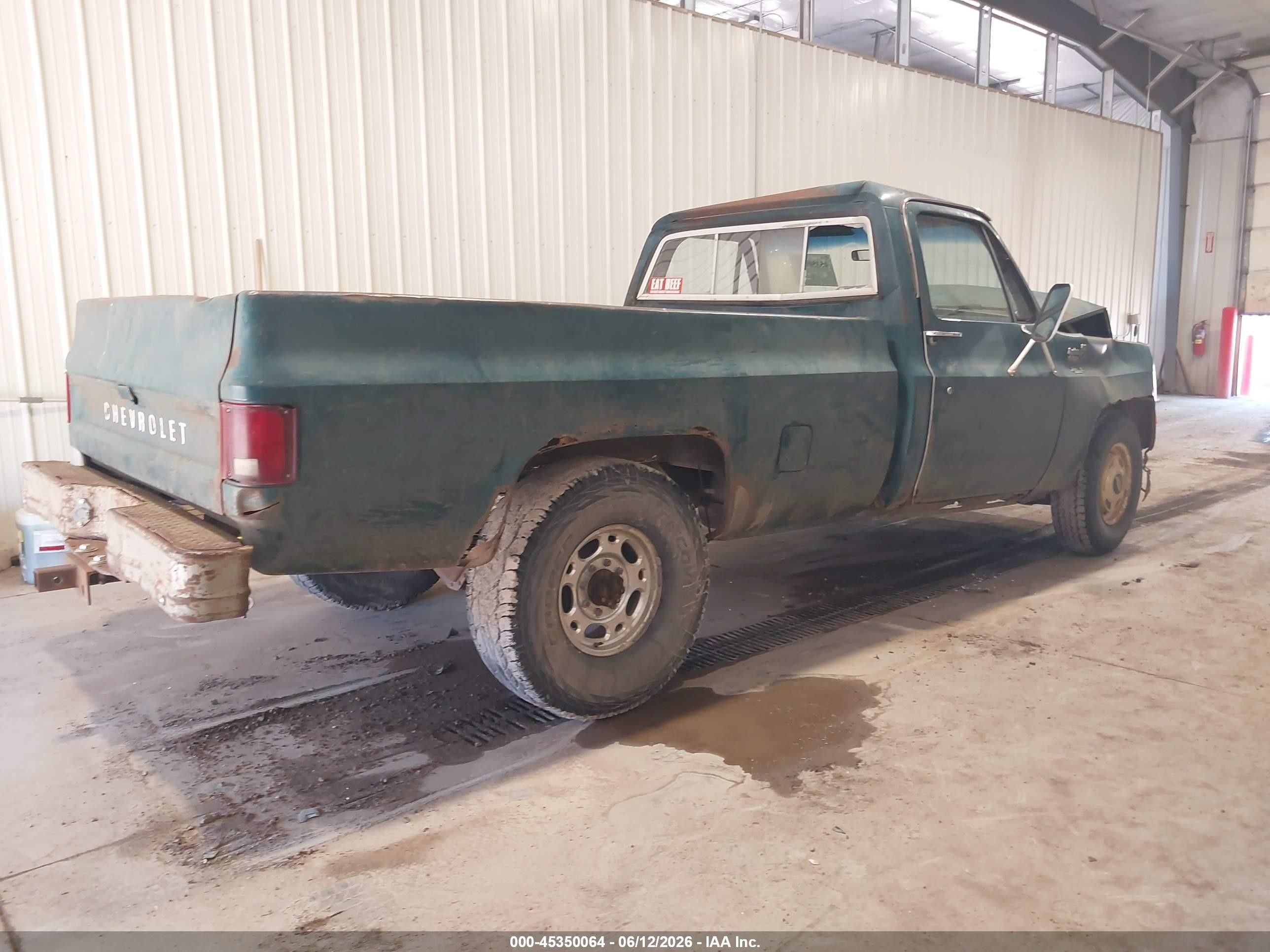 1979 Chev C20 Fleetside Green vin: CCD249J179579