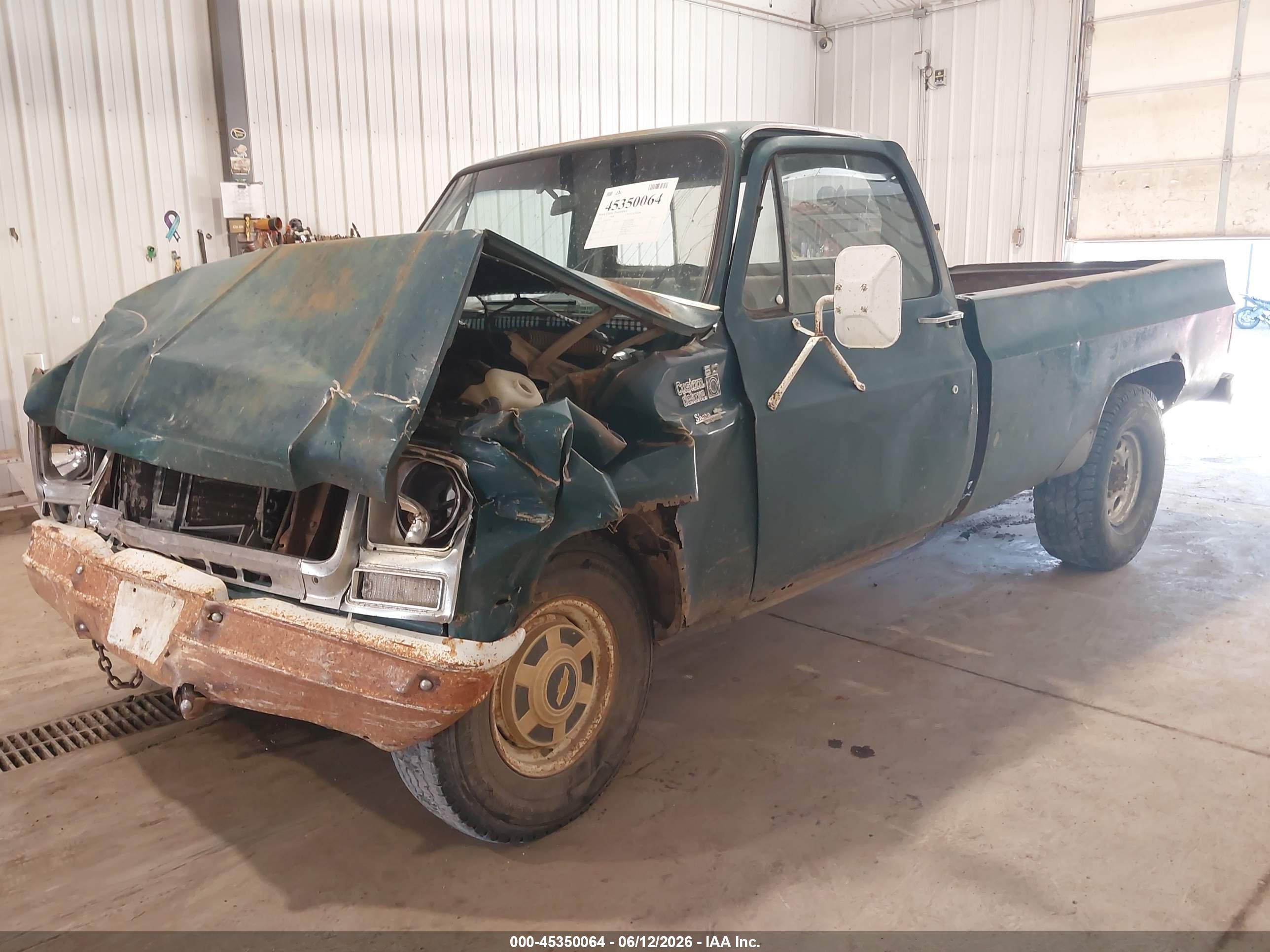 1979 Chev C20 Fleetside Green vin: CCD249J179579