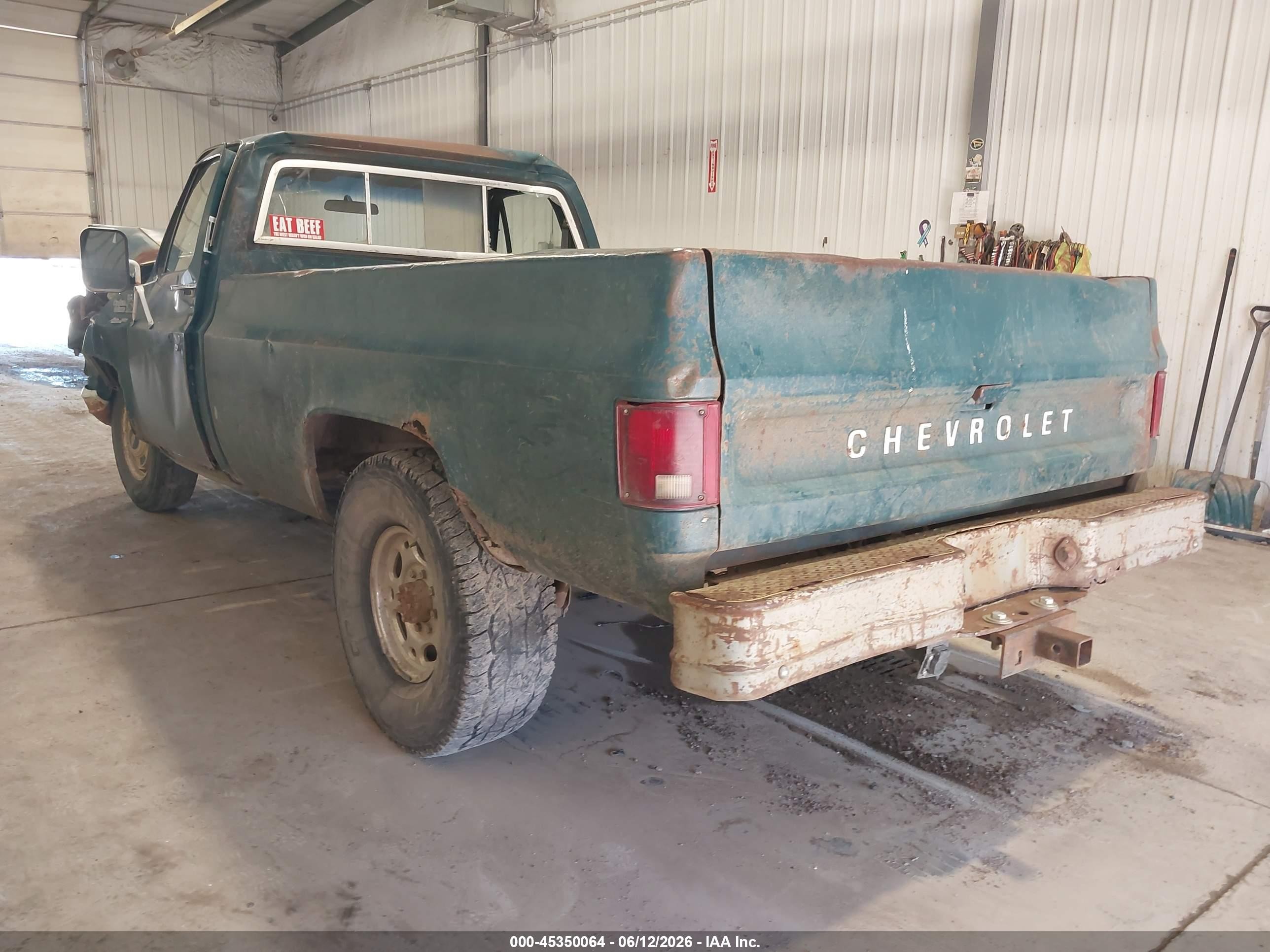 1979 Chev C20 Fleetside Green vin: CCD249J179579