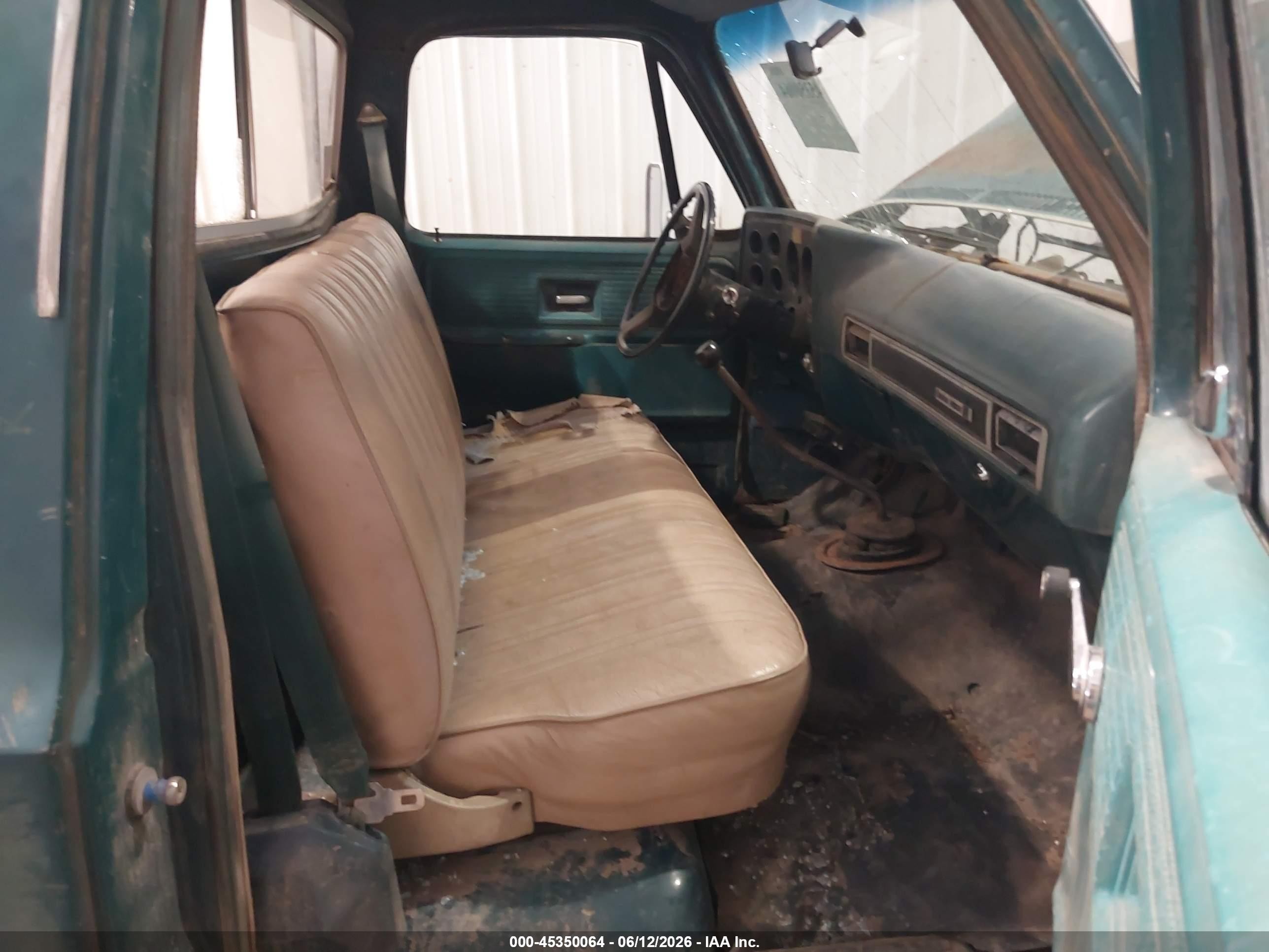 1979 Chev C20 Fleetside Green vin: CCD249J179579