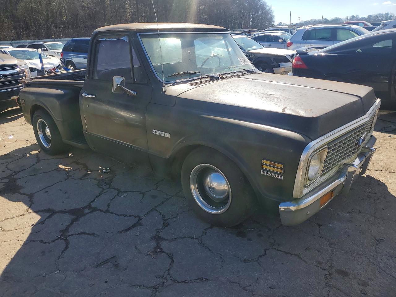 1972 Chevrolet C-10 Black vin: CCE142A120204