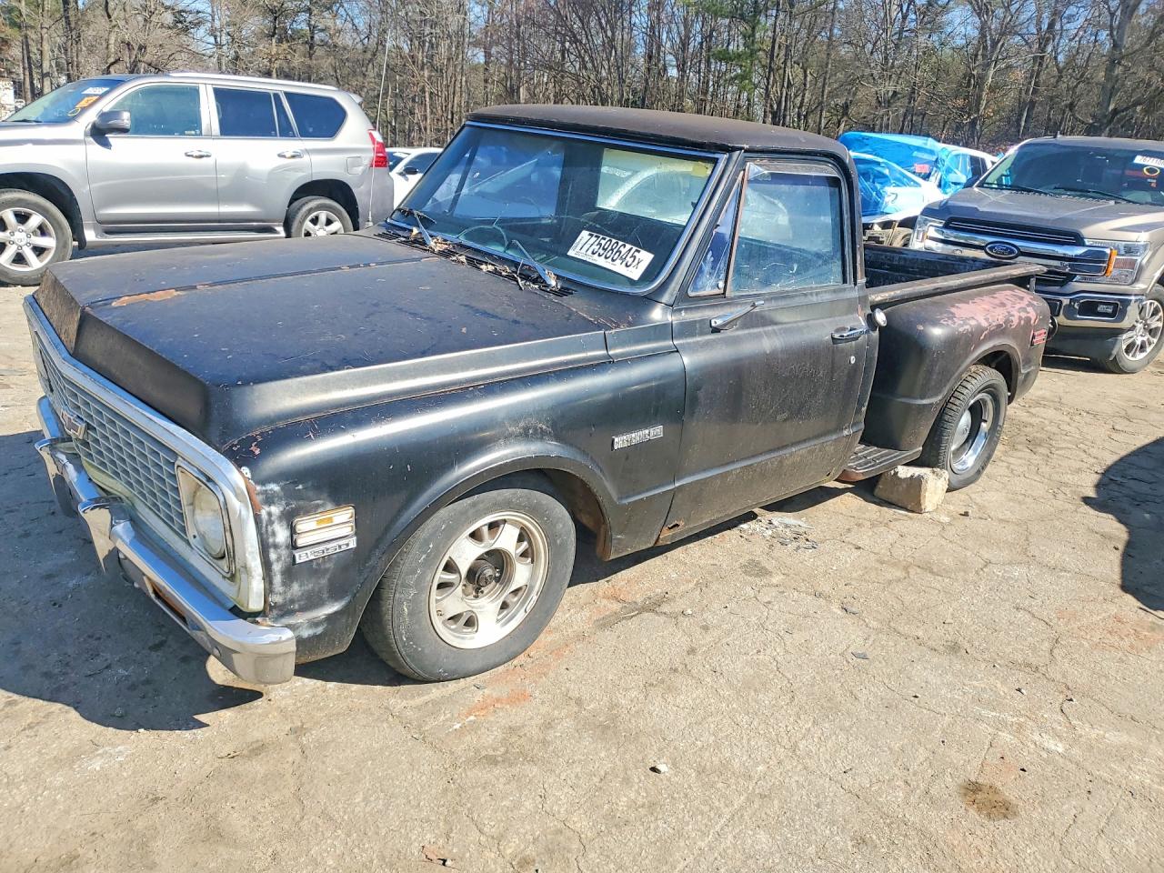 1972 Chevrolet C-10 Black vin: CCE142A120204