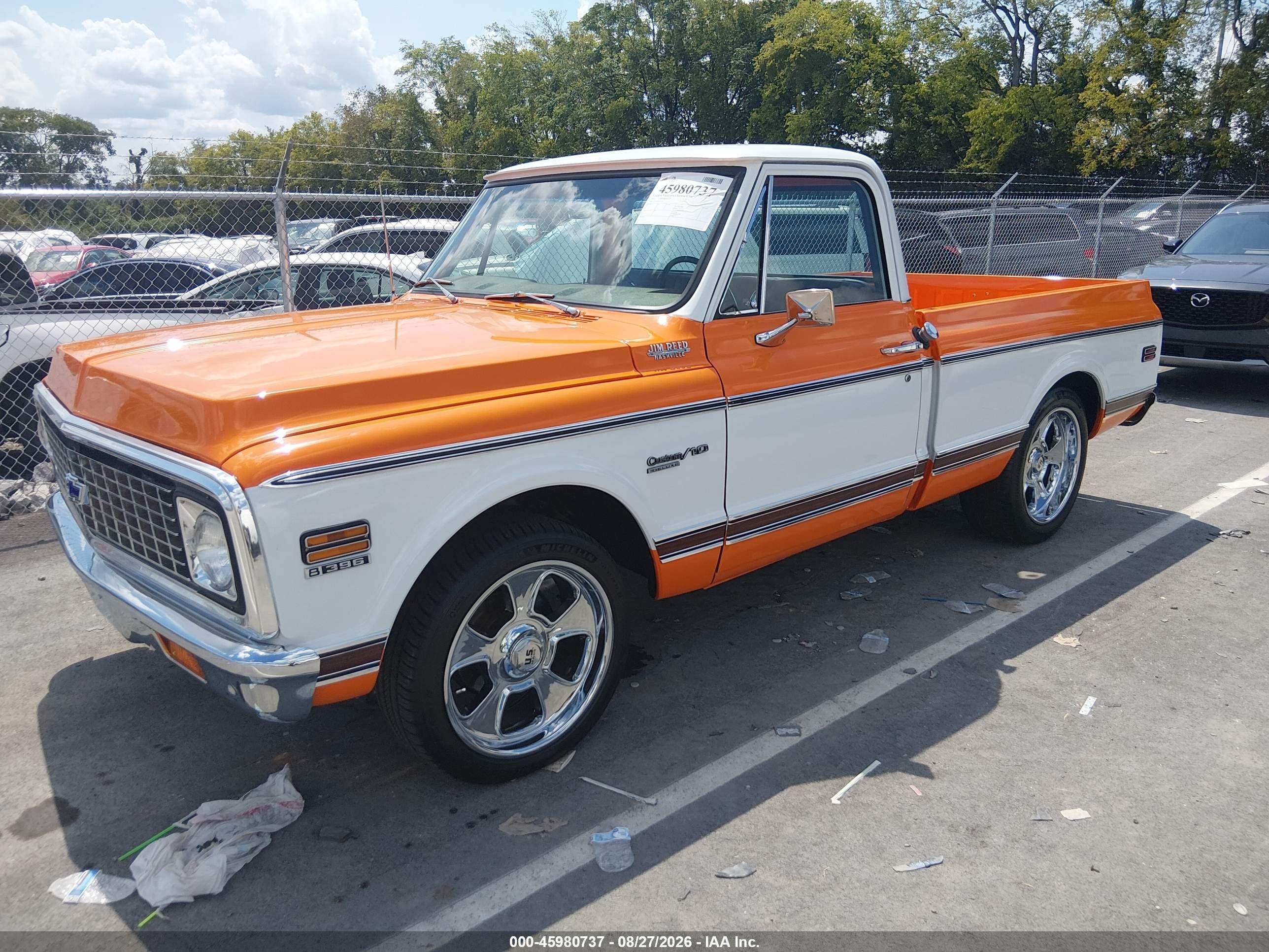 1972 Chevrolet C10 Orange vin: CCE142F373331