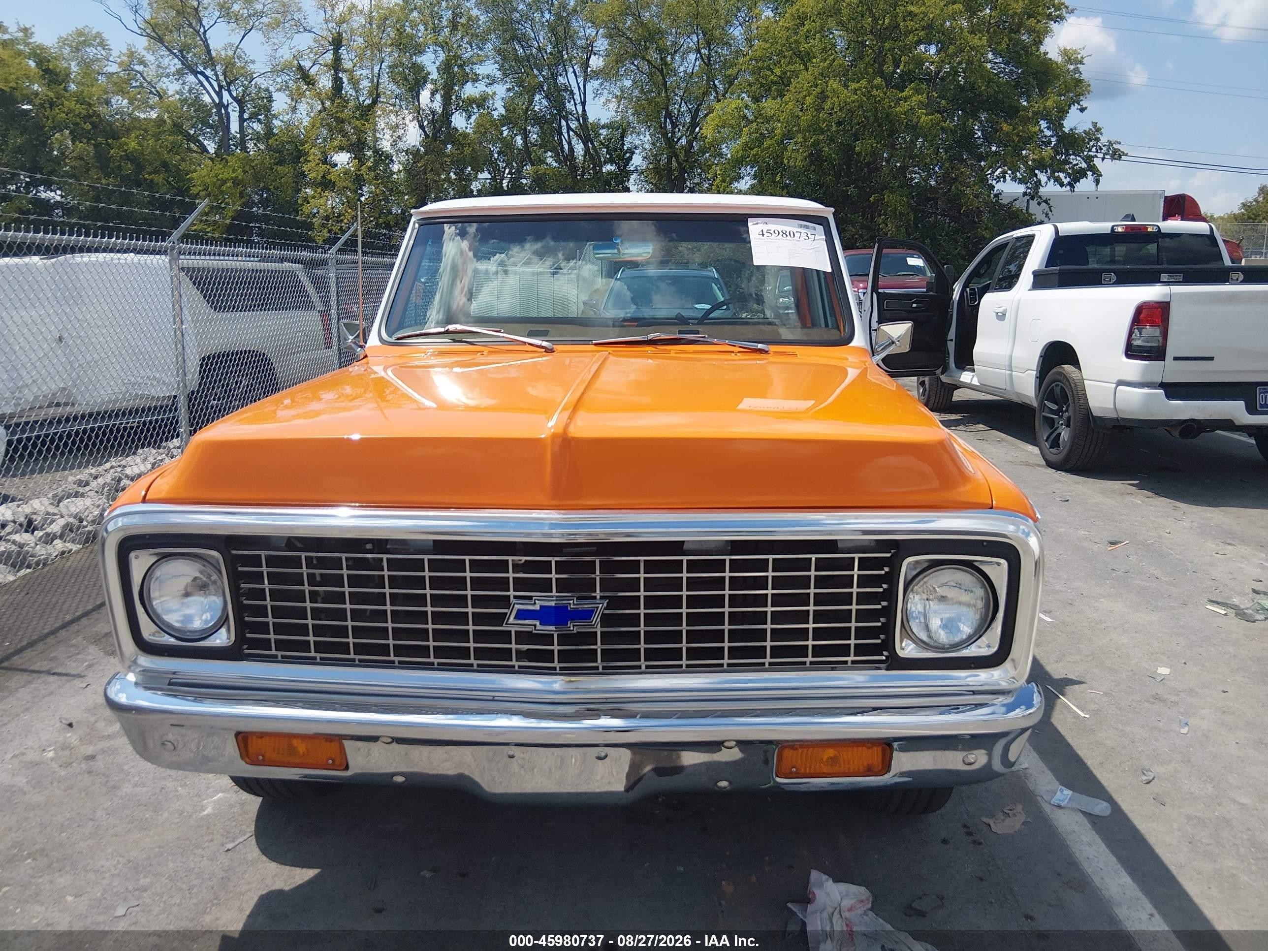 1972 Chevrolet C10 Orange vin: CCE142F373331