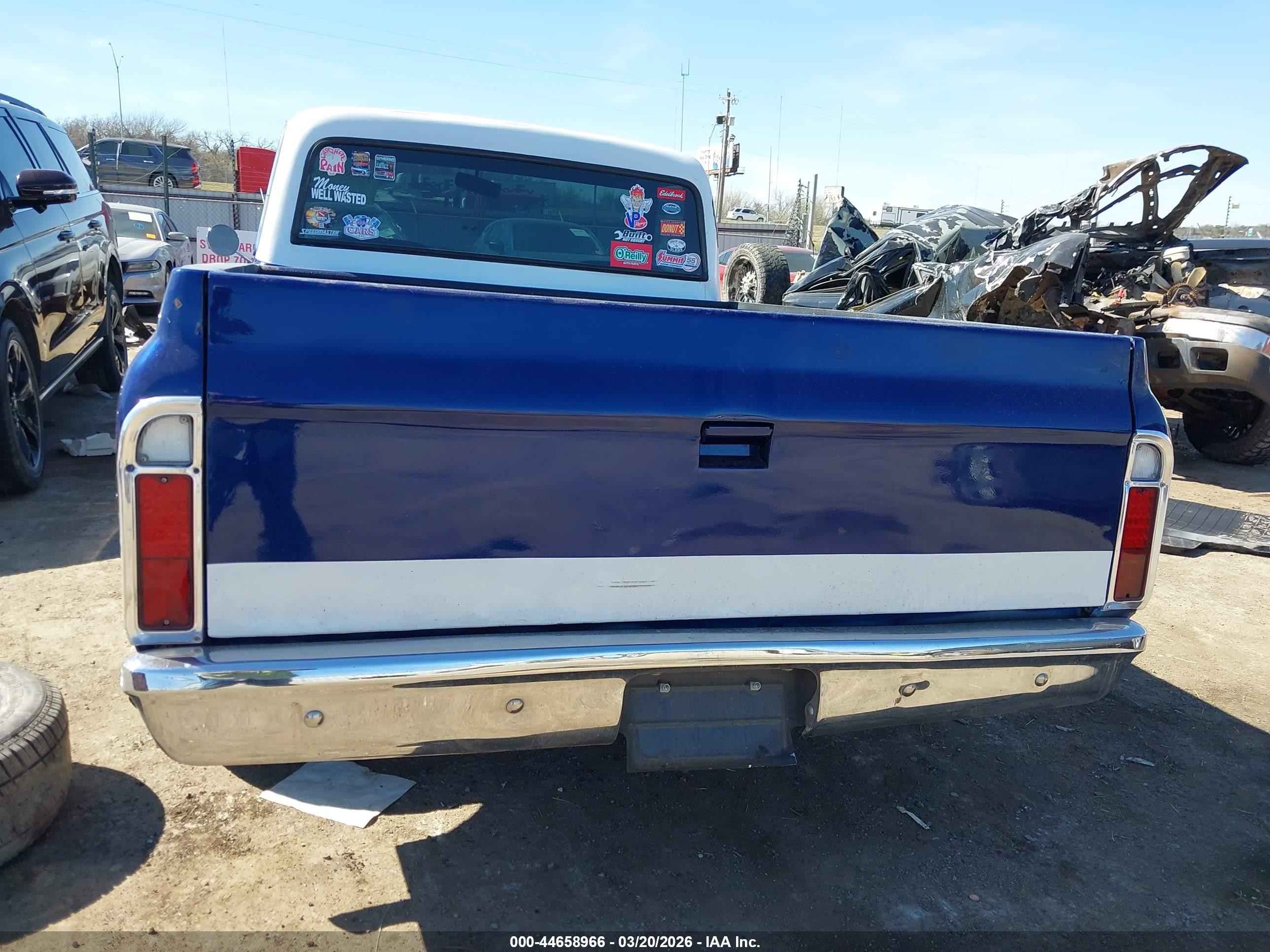 1972 Chevrolet C10   Blue vin: CCS142J129005    