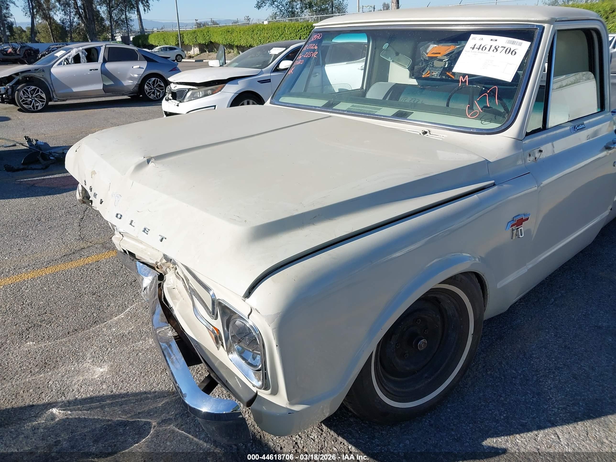 1967 Chevrolet C10   Белый vin: CE147Z146177     
