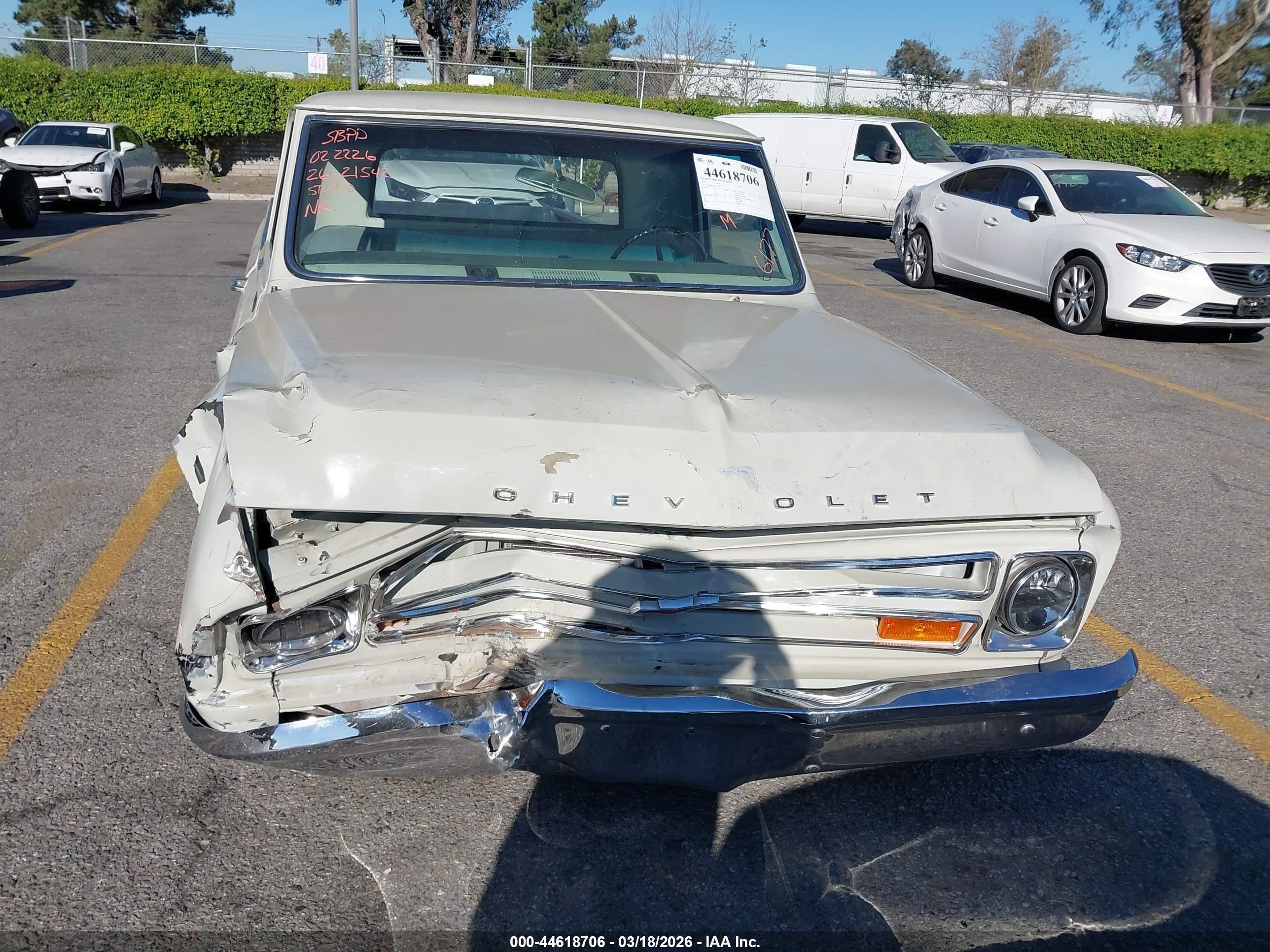 1967 Chevrolet C10   Белый vin: CE147Z146177     