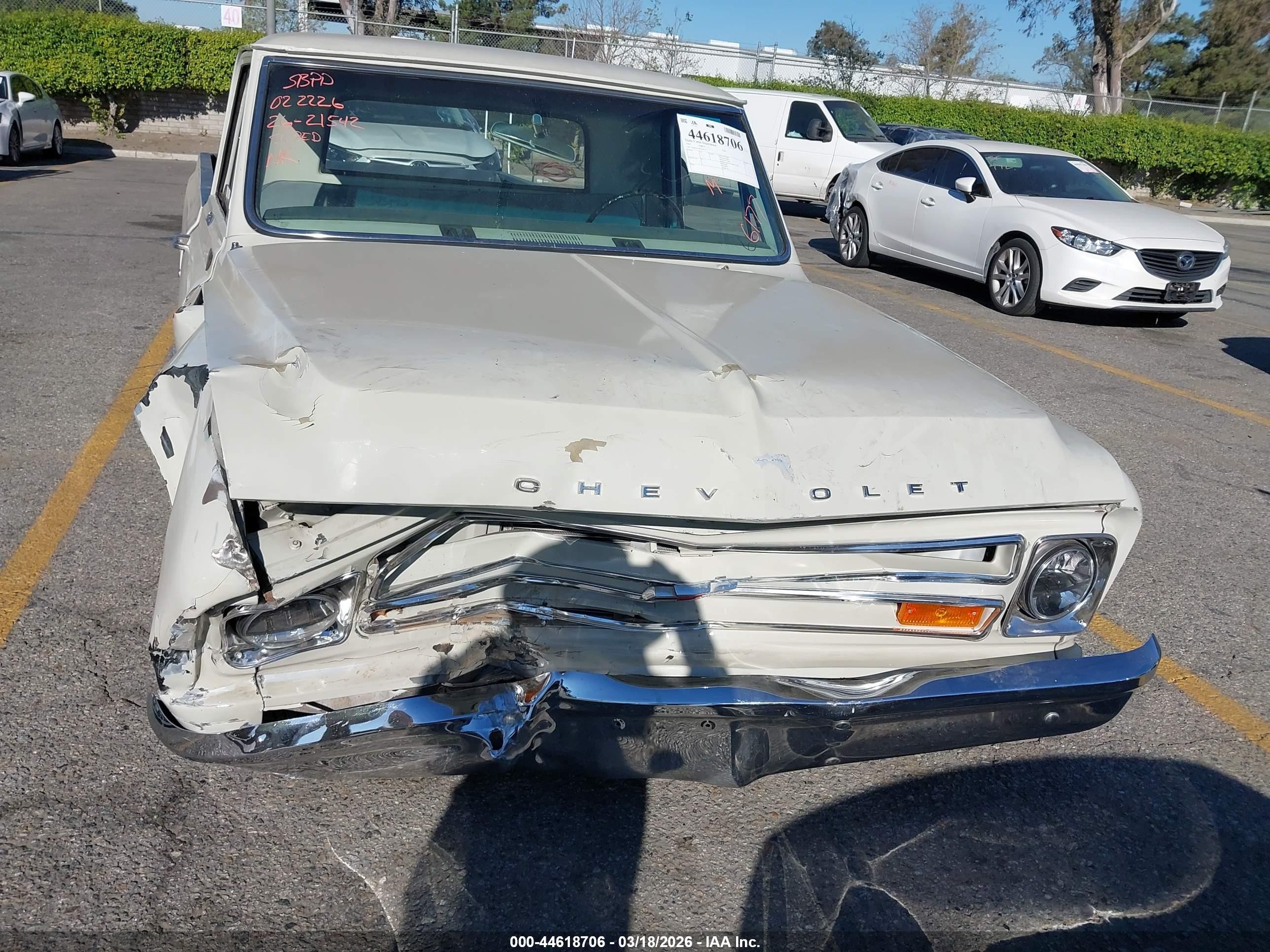 1967 Chevrolet C10   Белый vin: CE147Z146177     
