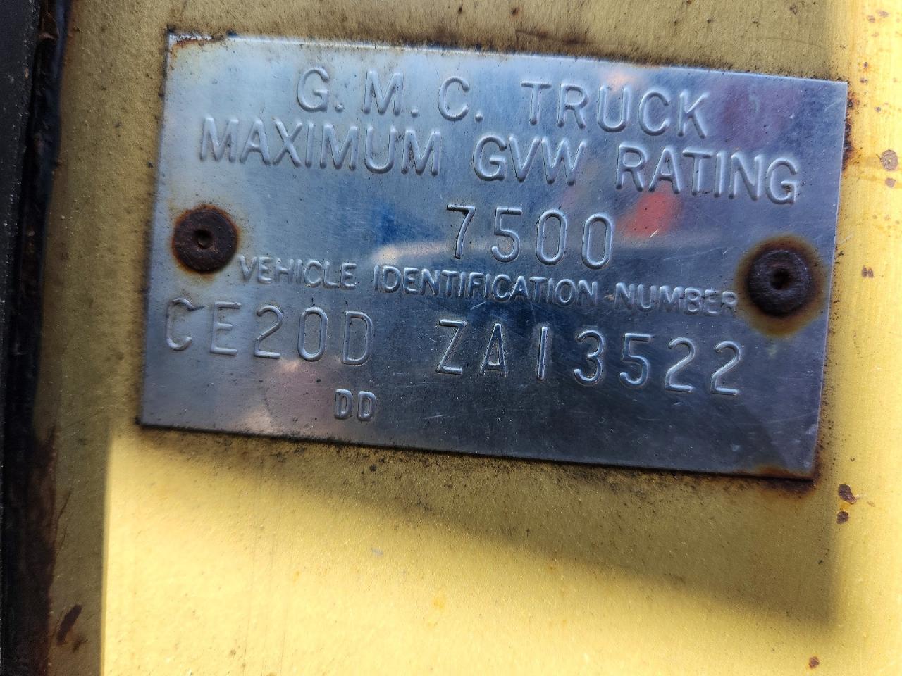 1969 Gmc Pickup Двухцветный vin: CE20DZA13522