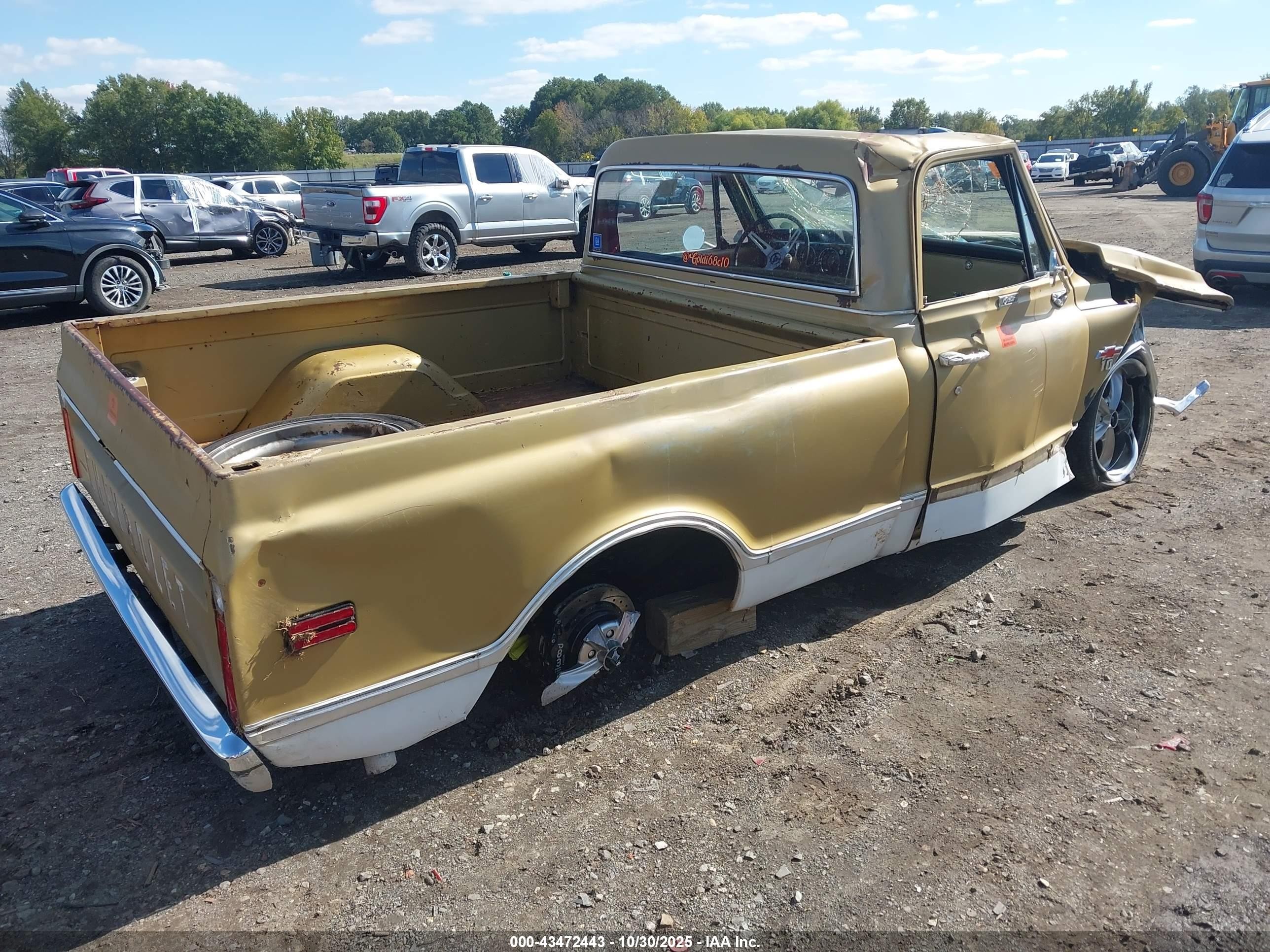 1968 Chev C10   Золотой vin: CS148B115879     