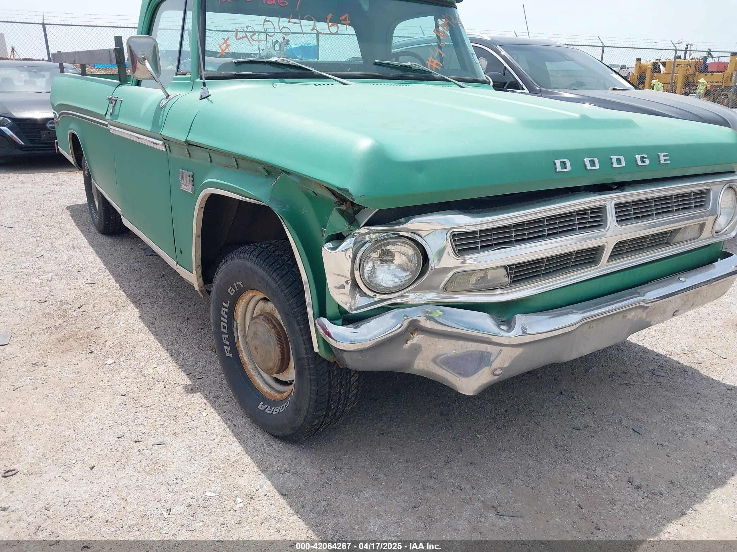 1971 Dodge D100   Зеленый vin: D14AE1S353985    