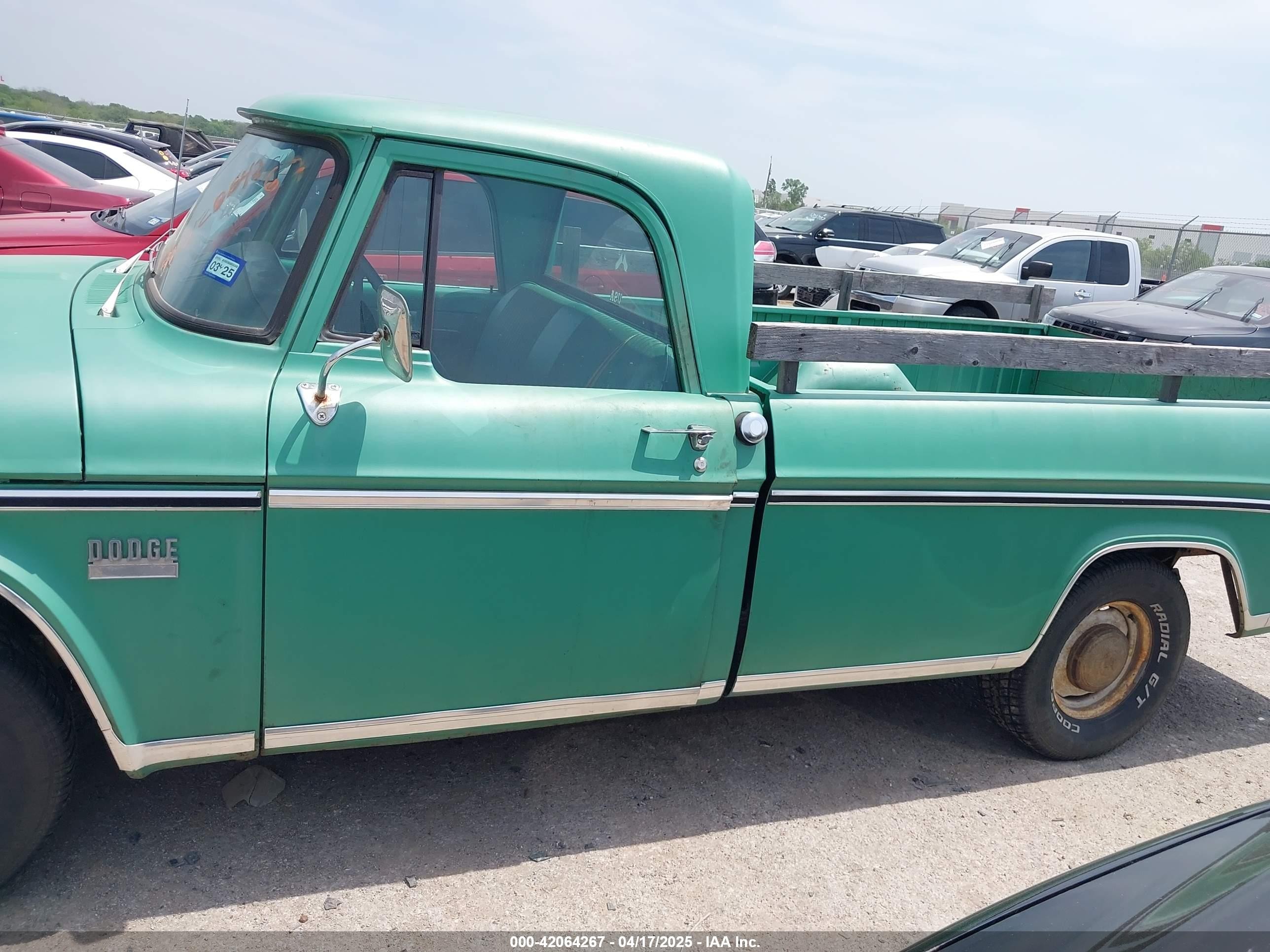 1971 Dodge D100   Зеленый vin: D14AE1S353985    