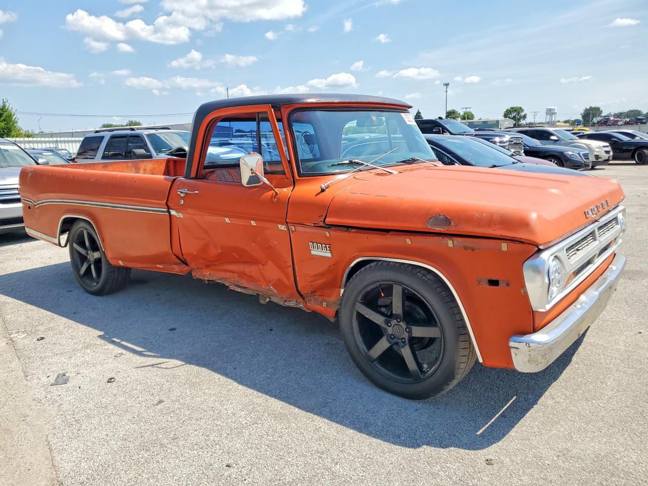 1971 Dodge D100 1/2 Ton Orange vin: D14AE1U305205