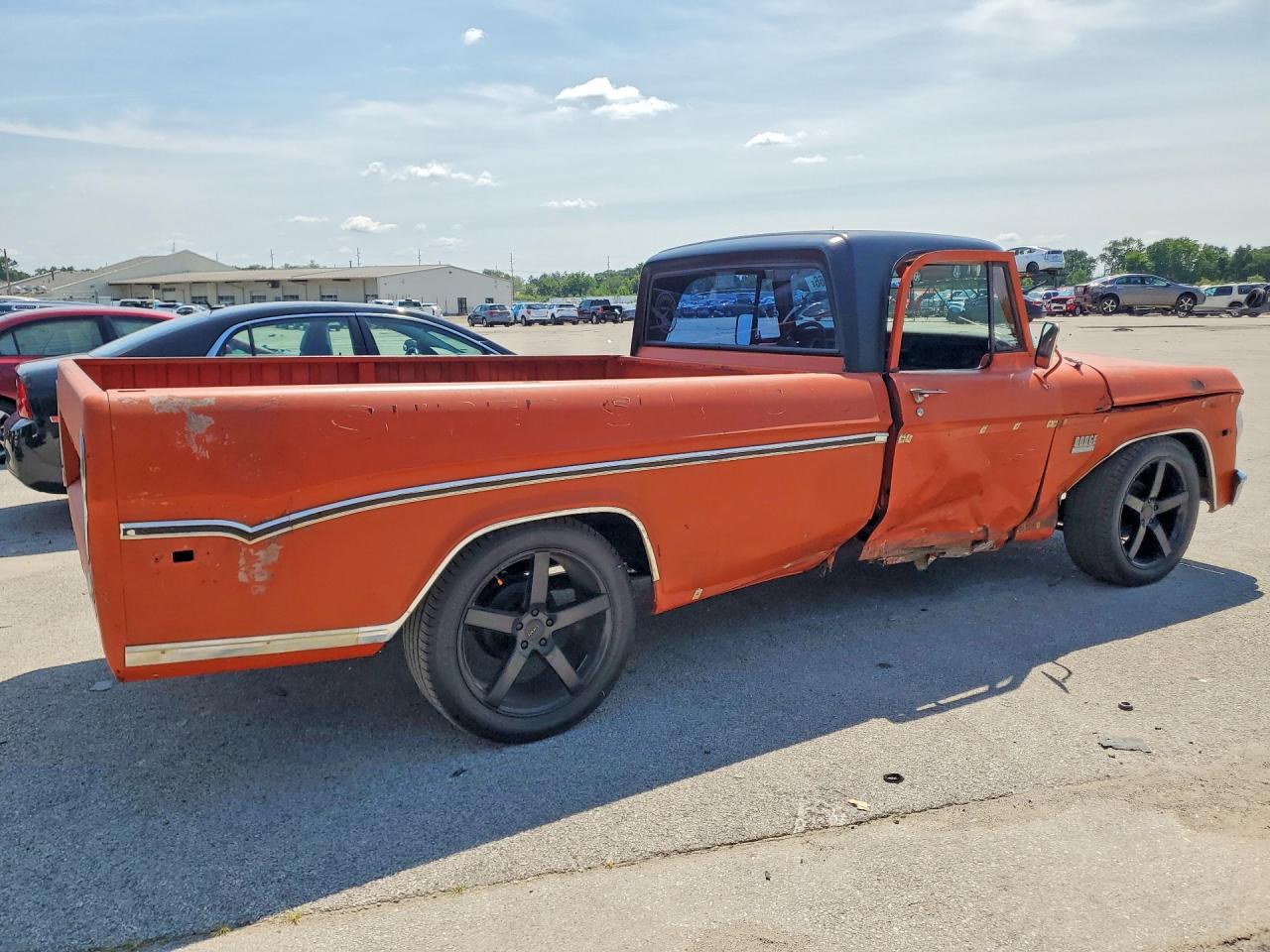 1971 Dodge D100 1/2 Ton Orange vin: D14AE1U305205