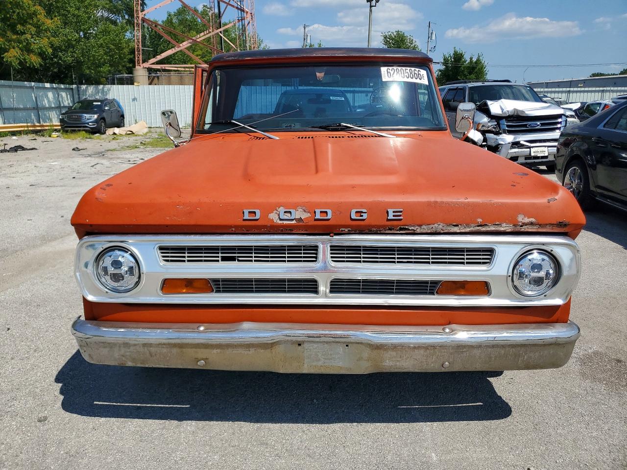 1971 Dodge D100 1/2 Ton Orange vin: D14AE1U305205