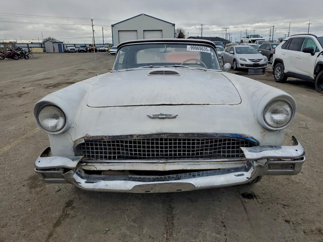 1957 Ford Thunderbir White vin: D7FH300072
