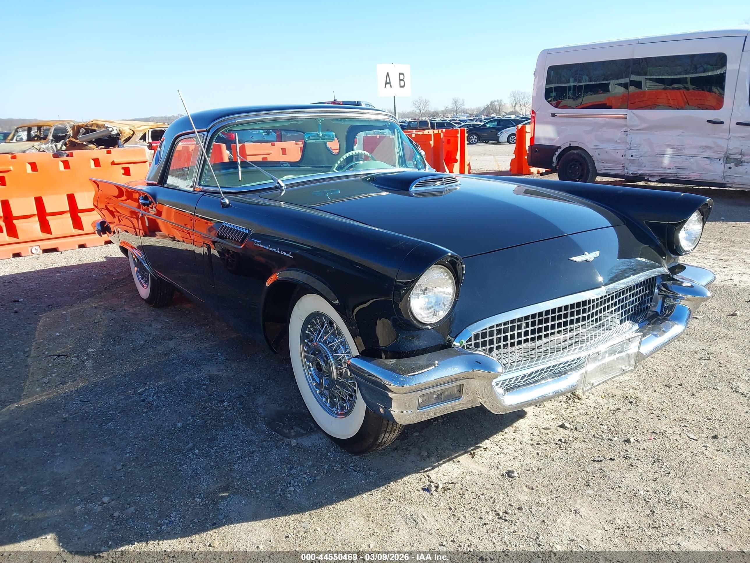 1957 Ford Thunderbird   Black vin: E7SH395584       