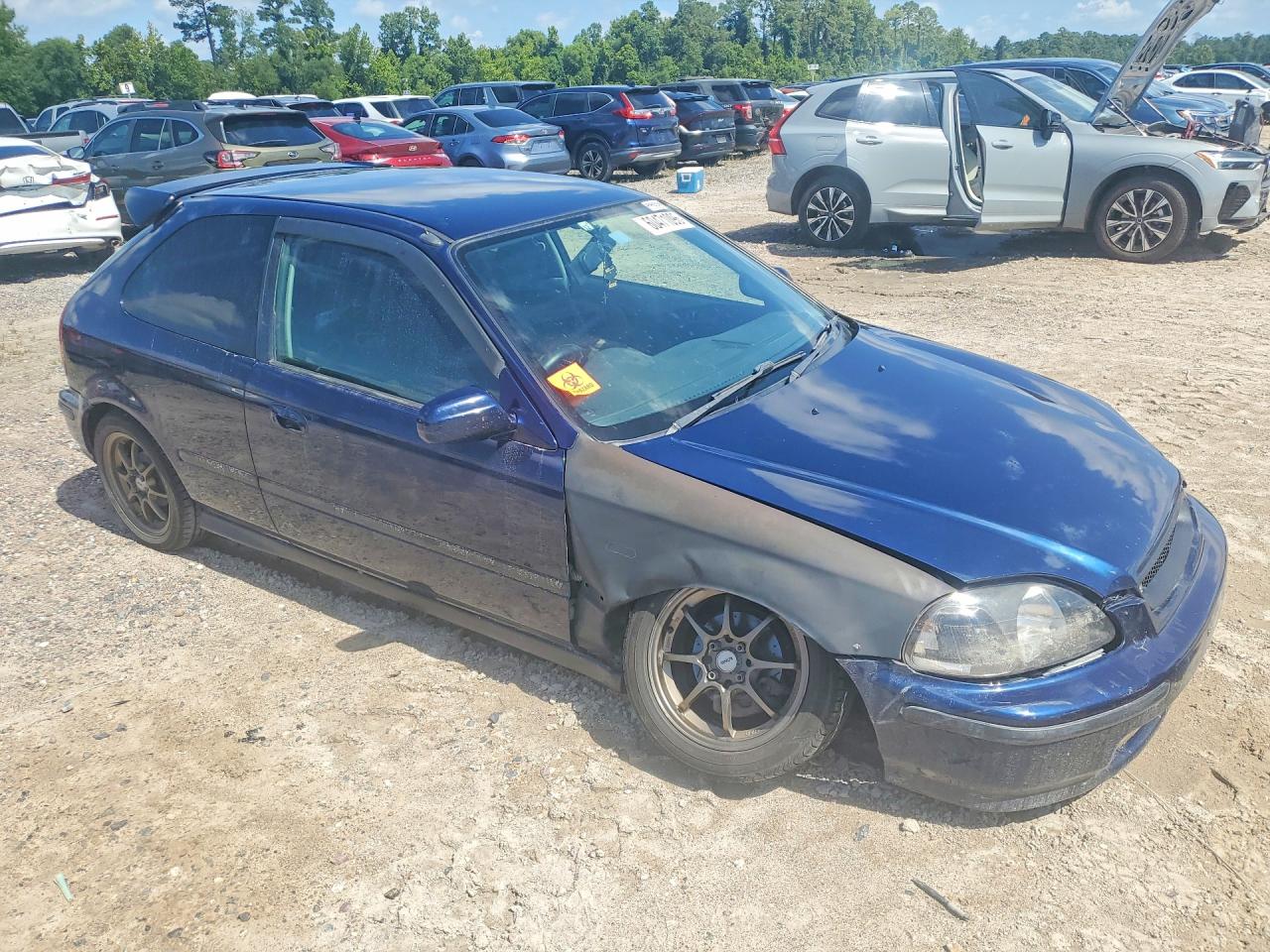 1997 Honda Civic Dx Blue vin: EK21200667