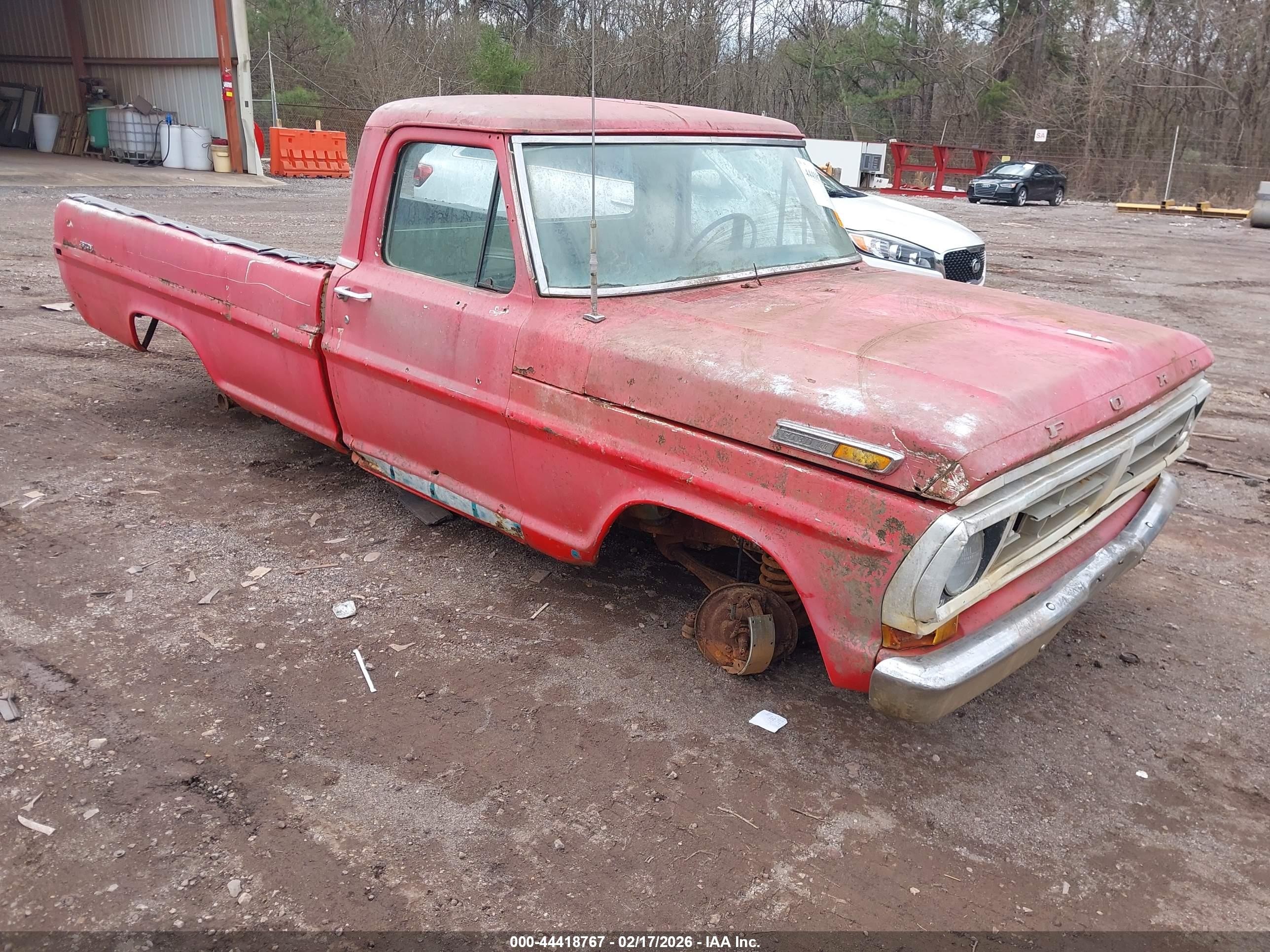 1972 Ford F100   Red vin: F10GCN06028      