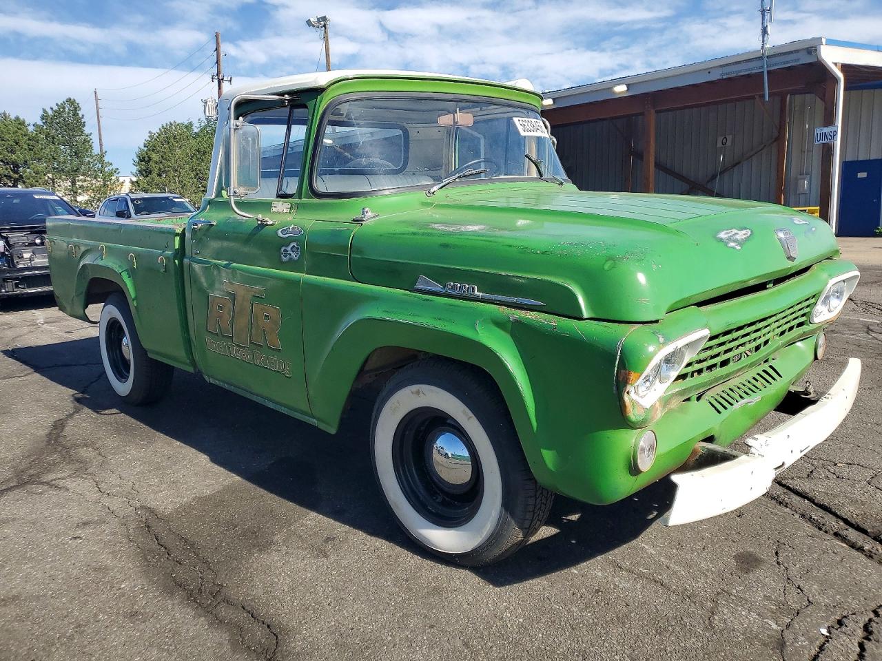 1959 Ford F100 Green vin: F10J8K27627