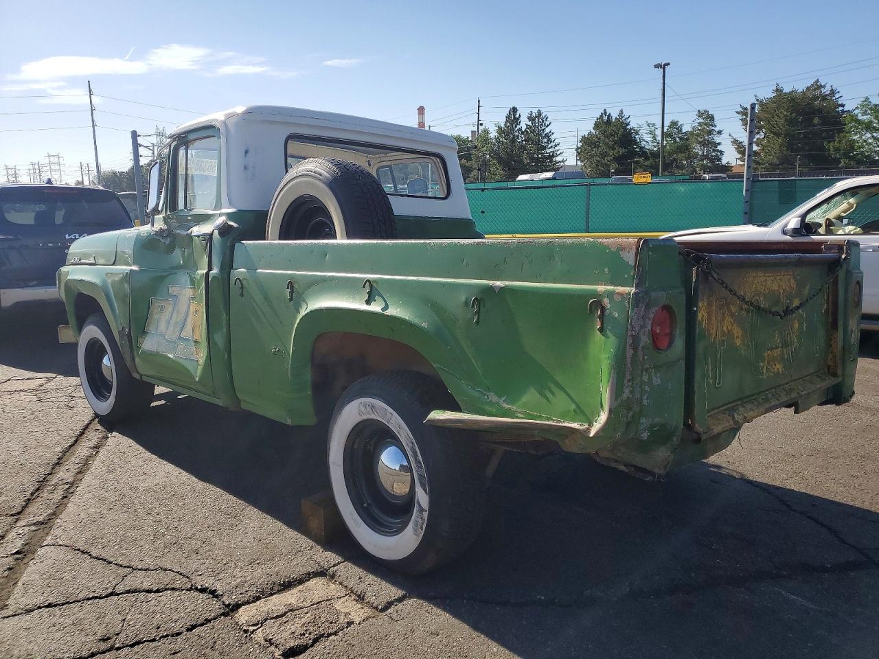 1959 Ford F100 Green vin: F10J8K27627