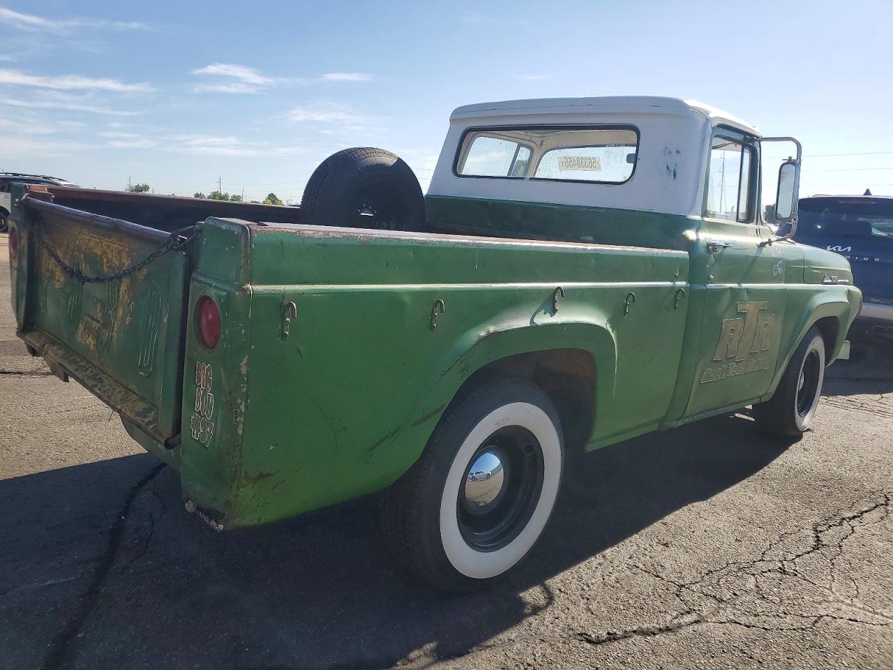 1959 Ford F100 Green vin: F10J8K27627