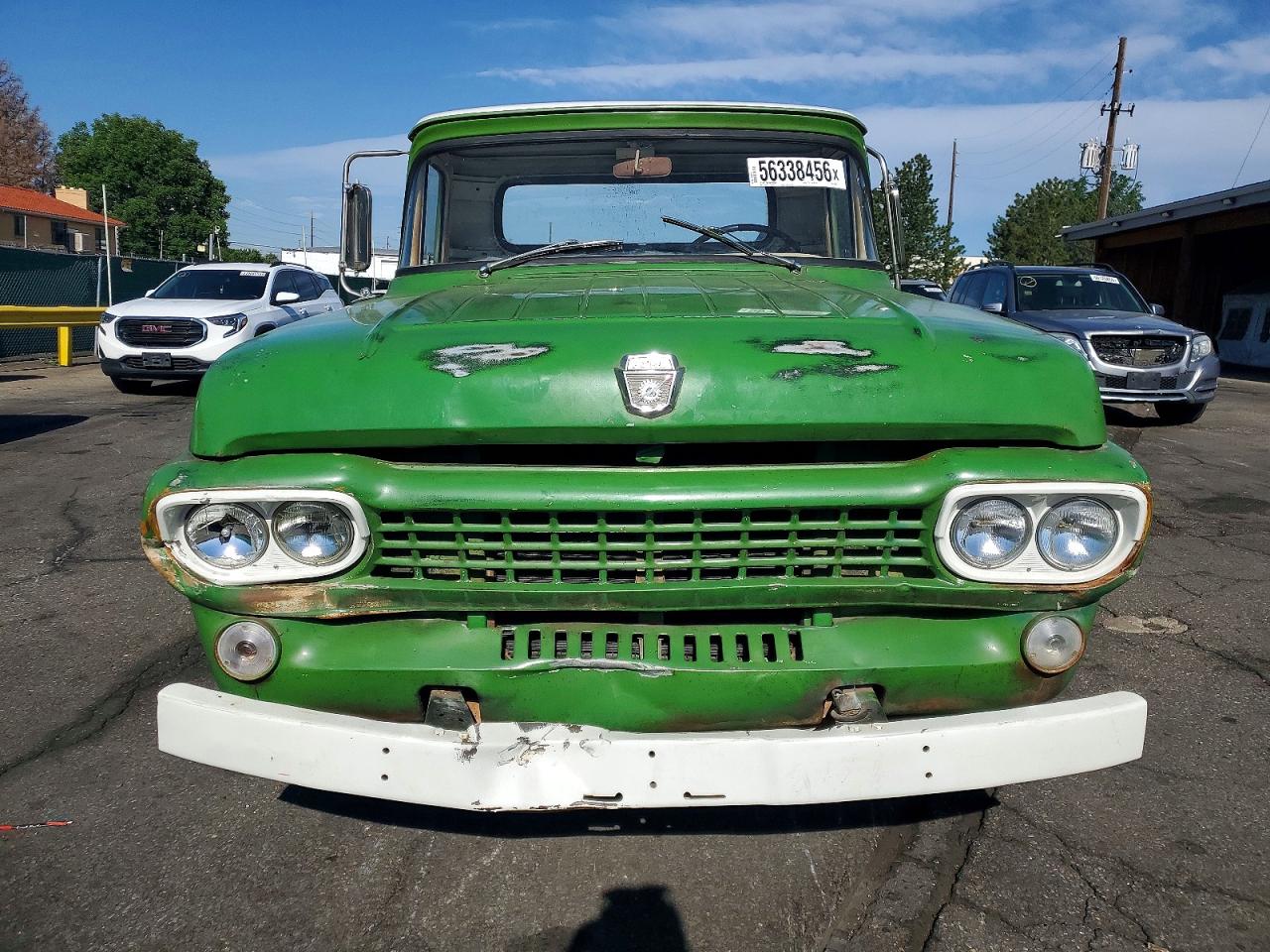 1959 Ford F100 Green vin: F10J8K27627