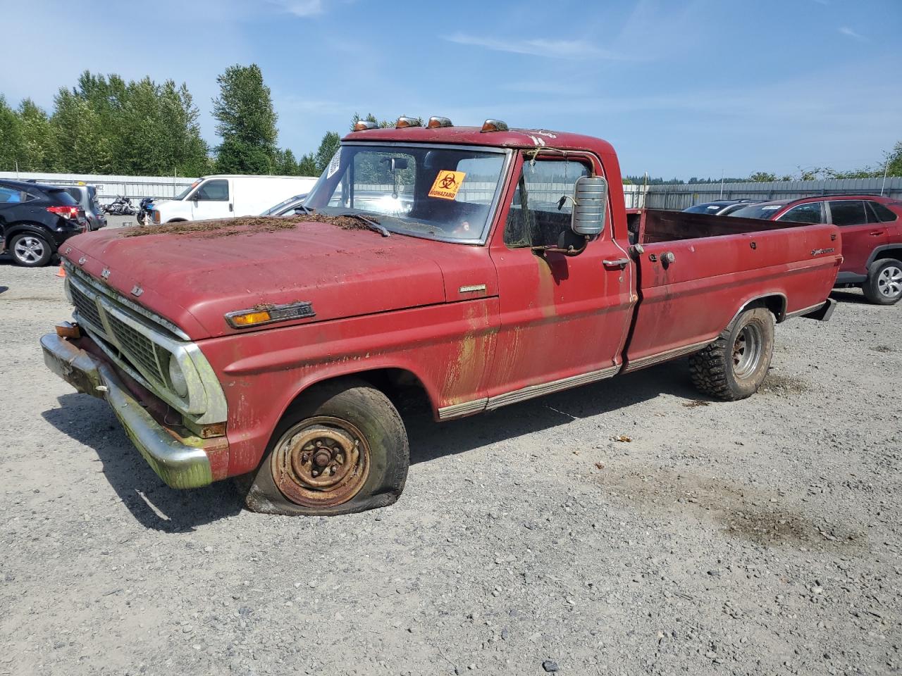 1970 Ford F-100 Красный vin: F10YRG51805