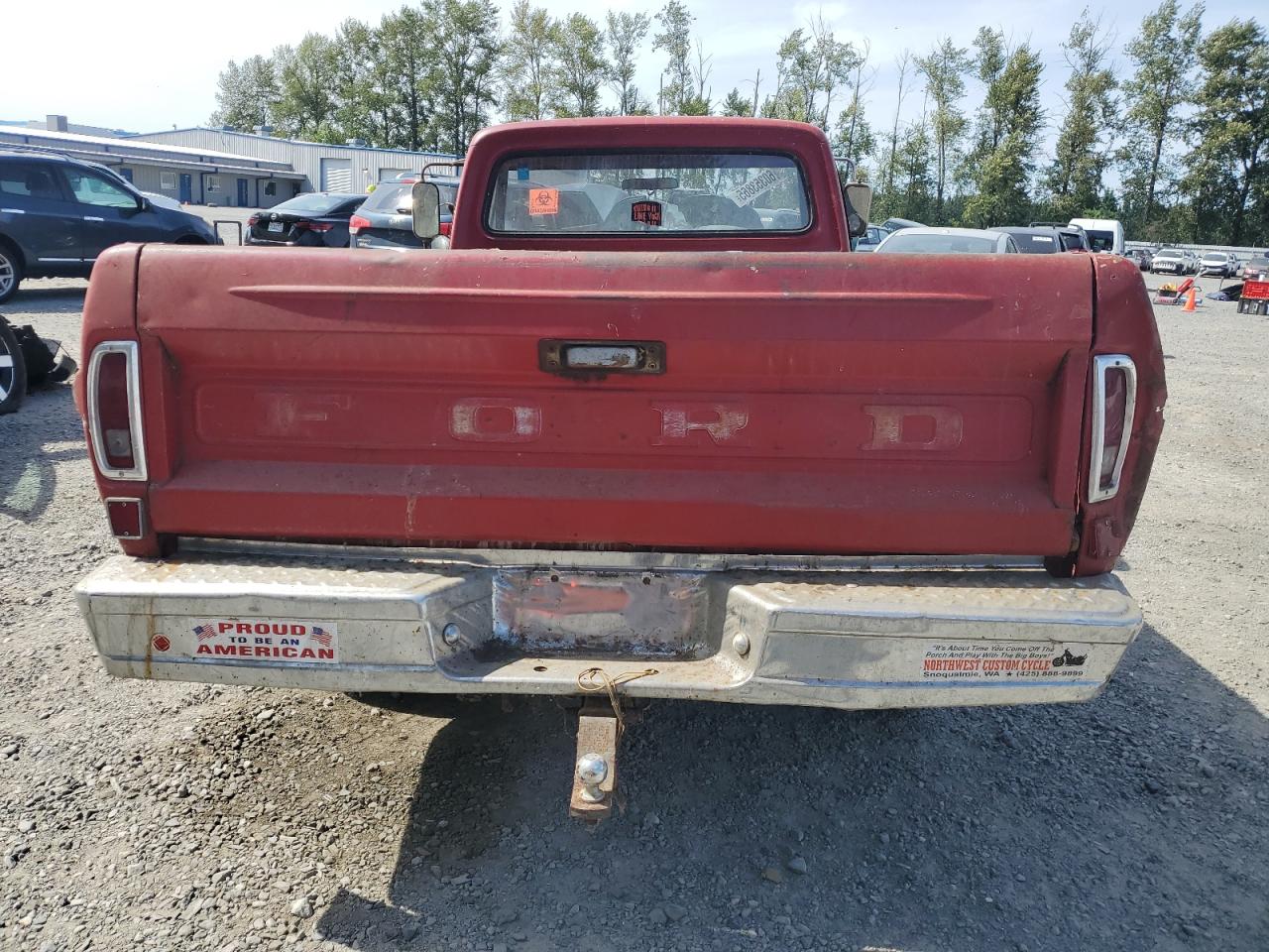 1970 Ford F-100 Red vin: F10YRG51805