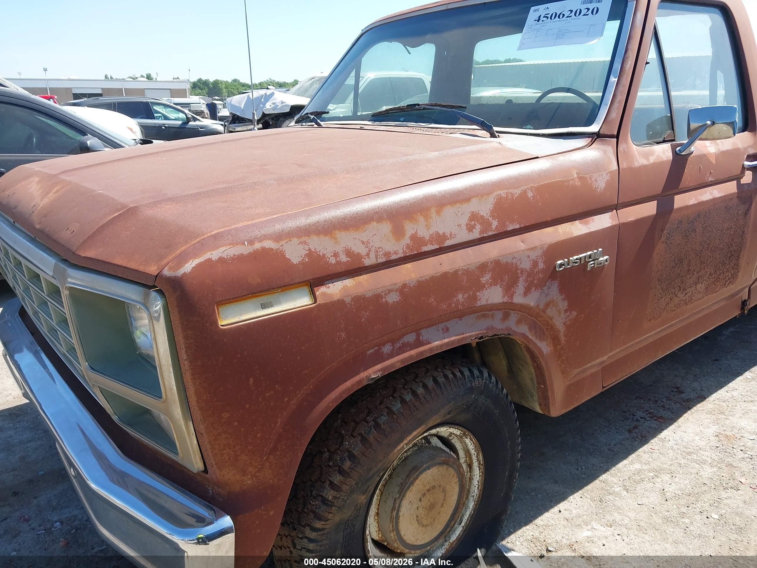 1980 Ford F150   Красный vin: F15EPKA0276      