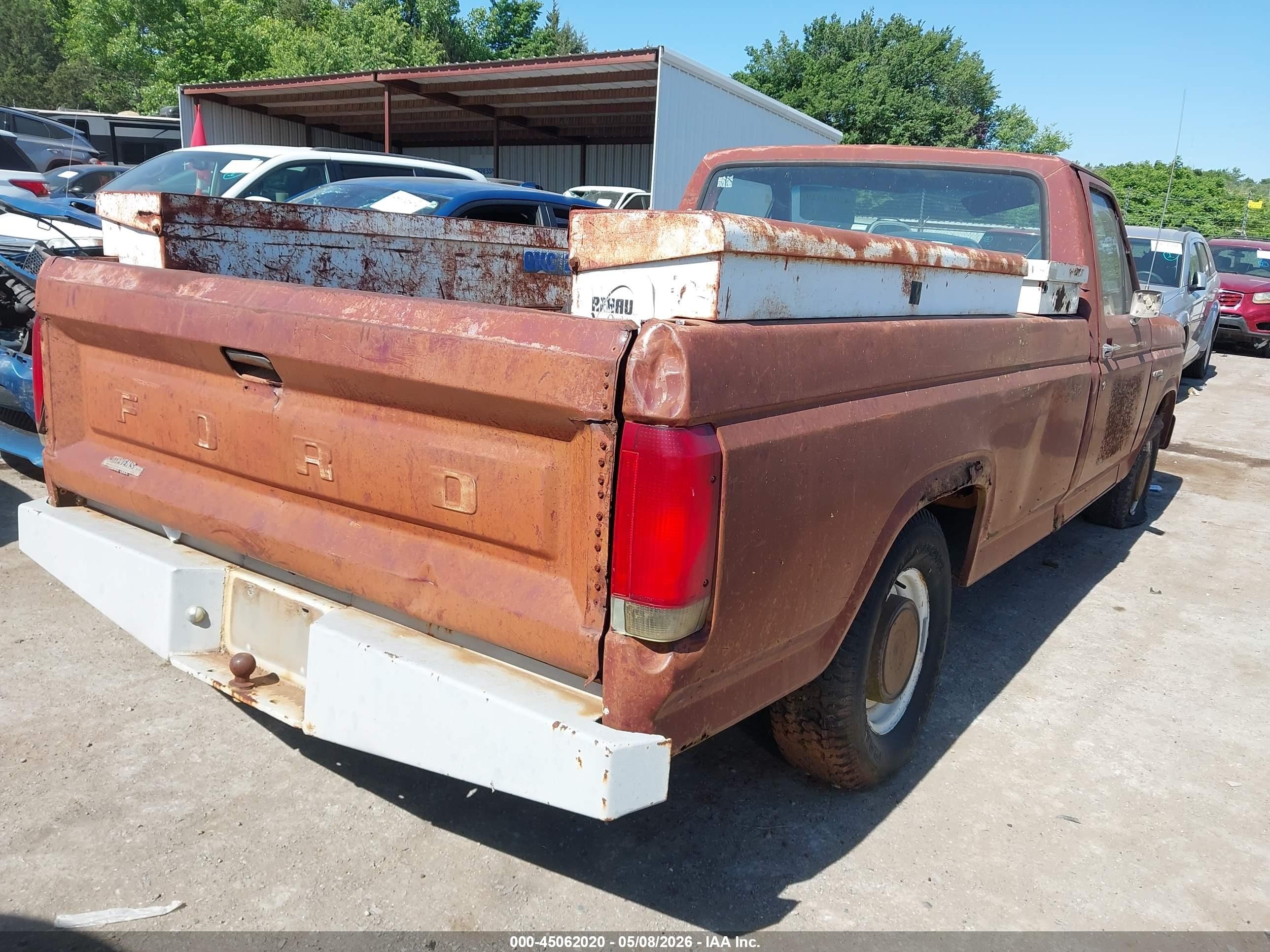 1980 Ford F150   Красный vin: F15EPKA0276      