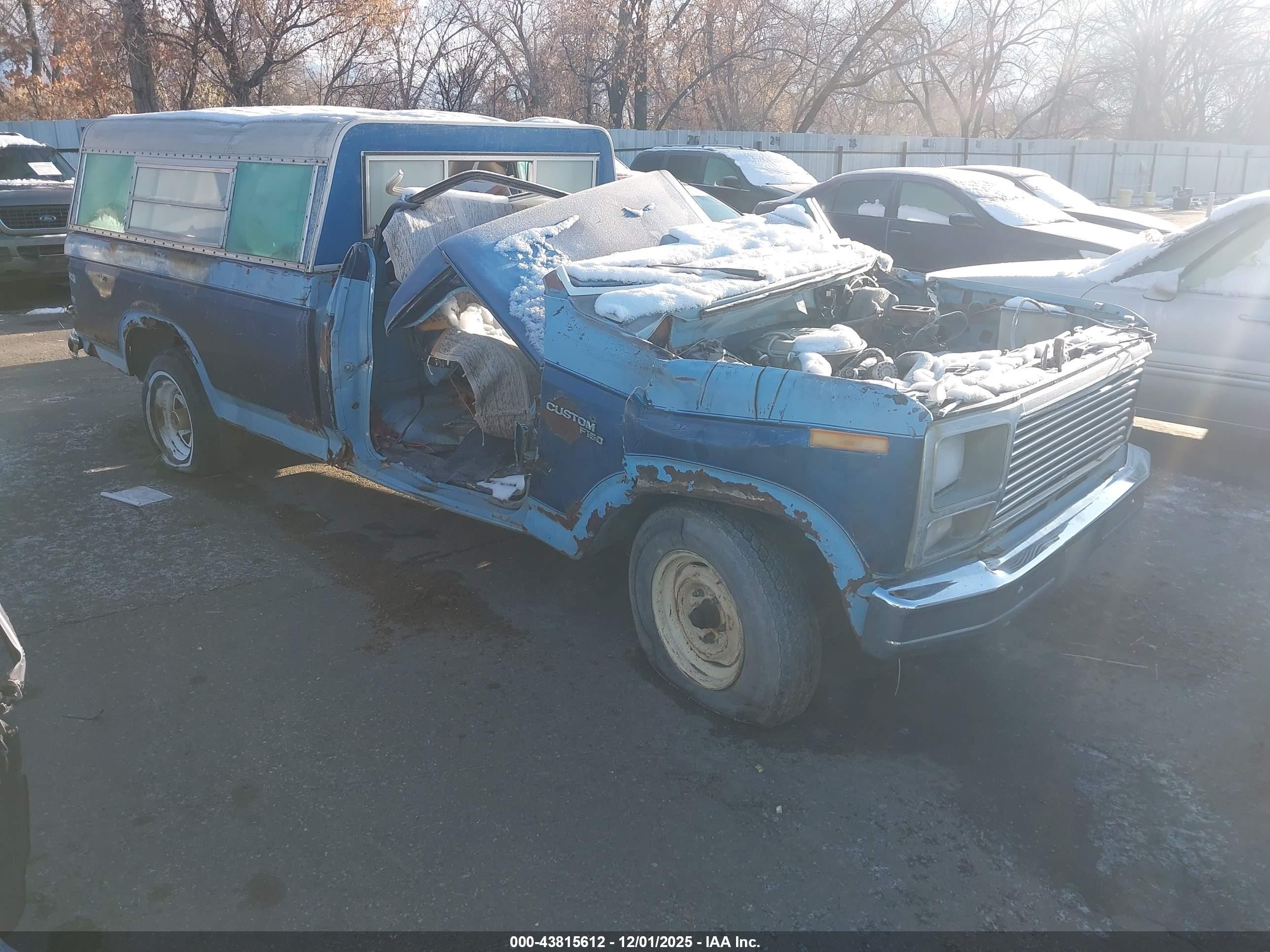 1980 Ford F150   Blue vin: F15FPJD1484      