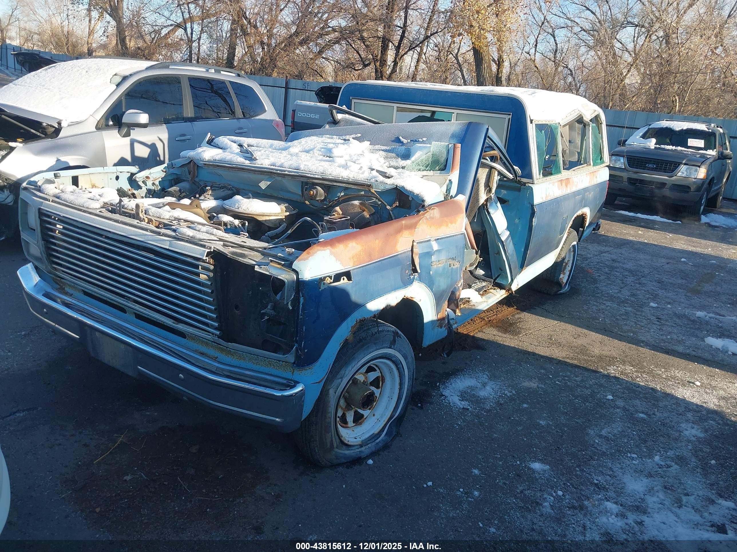 1980 Ford F150   Blue vin: F15FPJD1484      