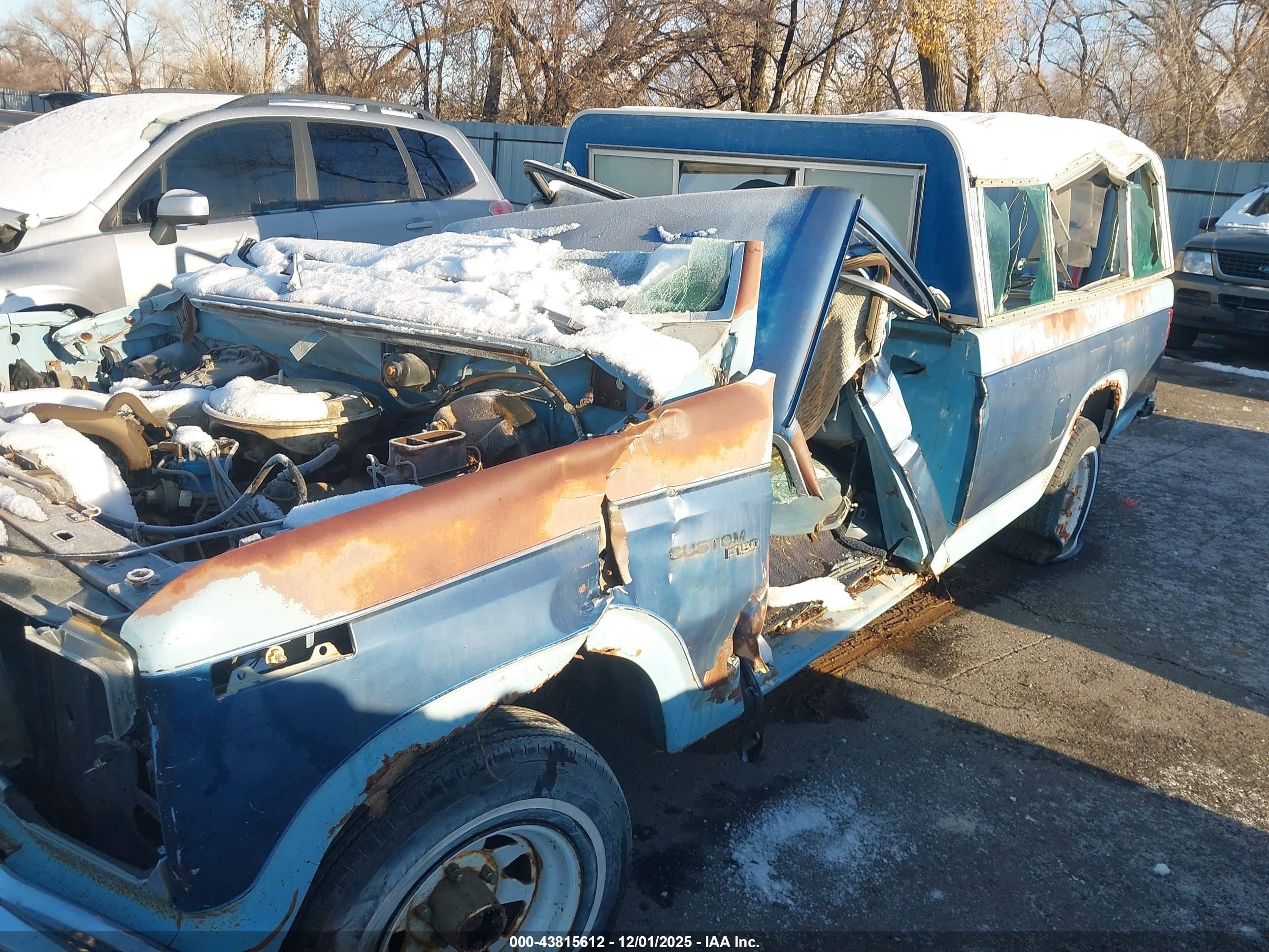1980 Ford F150   Blue vin: F15FPJD1484      