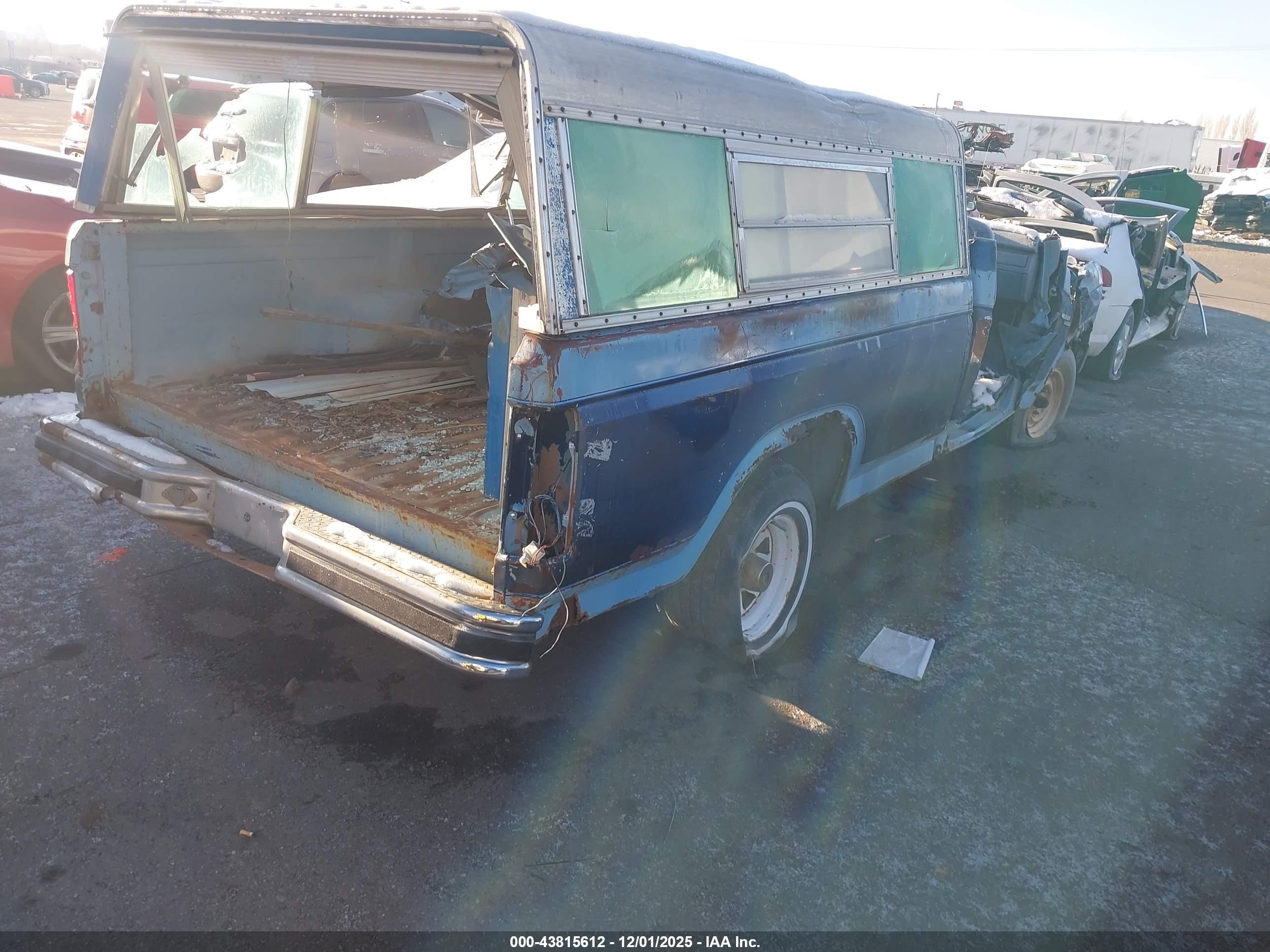 1980 Ford F150   Blue vin: F15FPJD1484      
