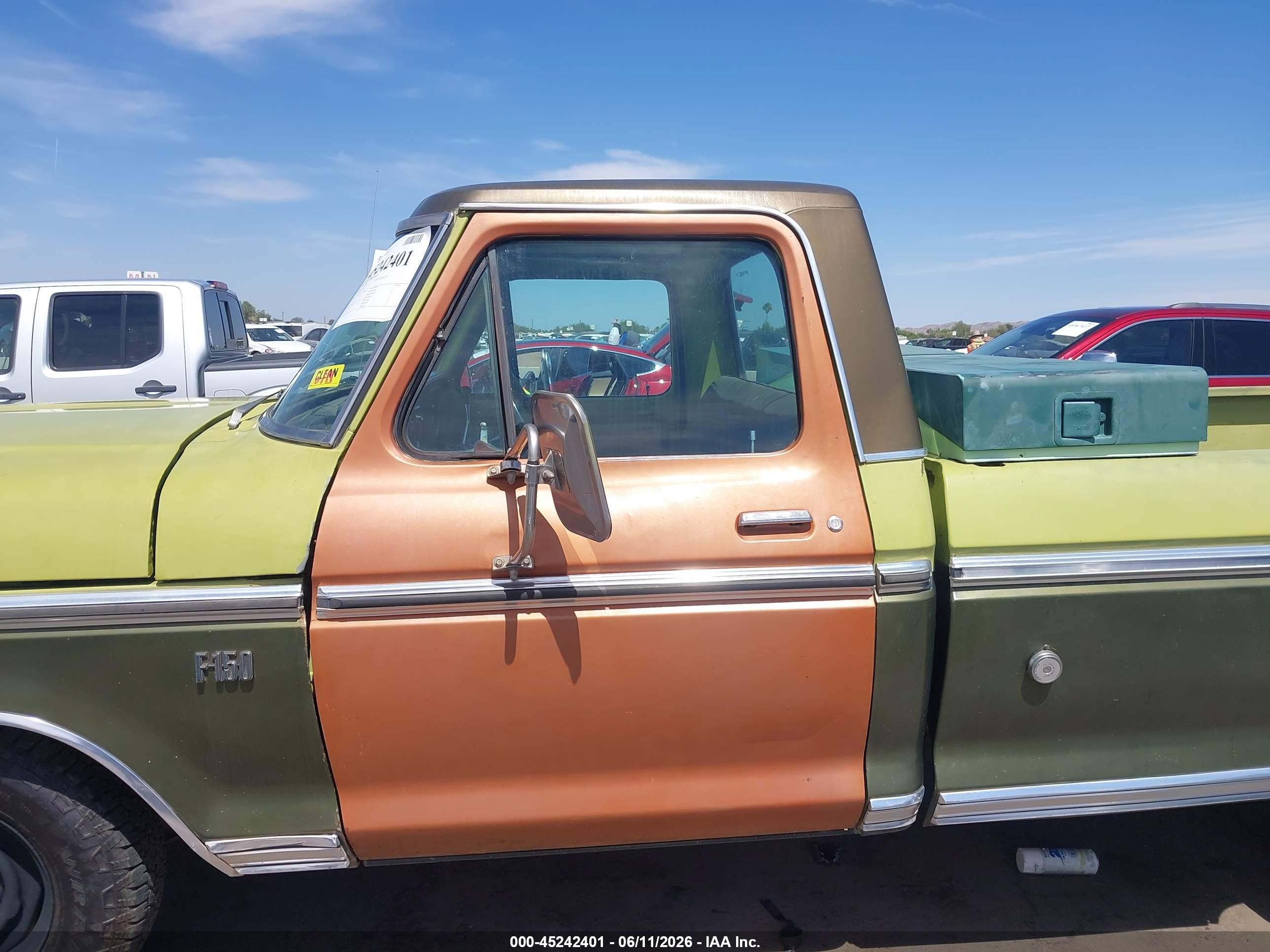 1975 Ford F150 Green vin: F15JLX11314