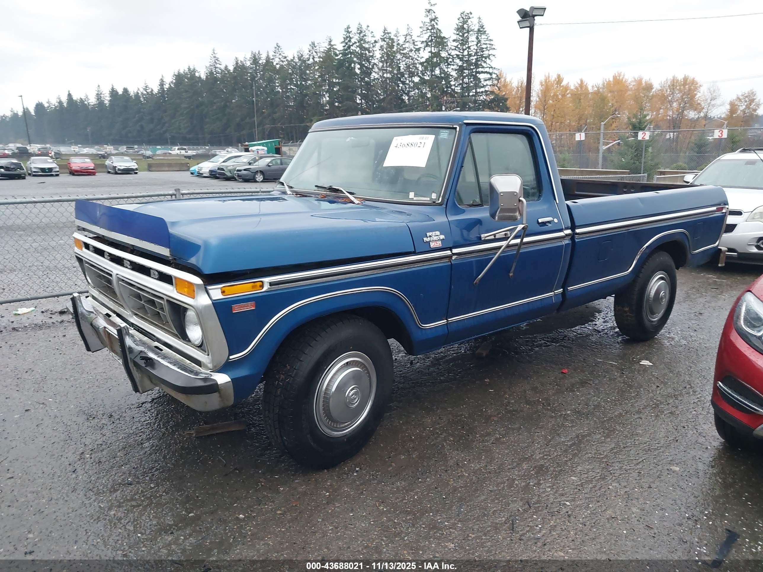 1977 Ford F250   Синий vin: F25SRY03250      