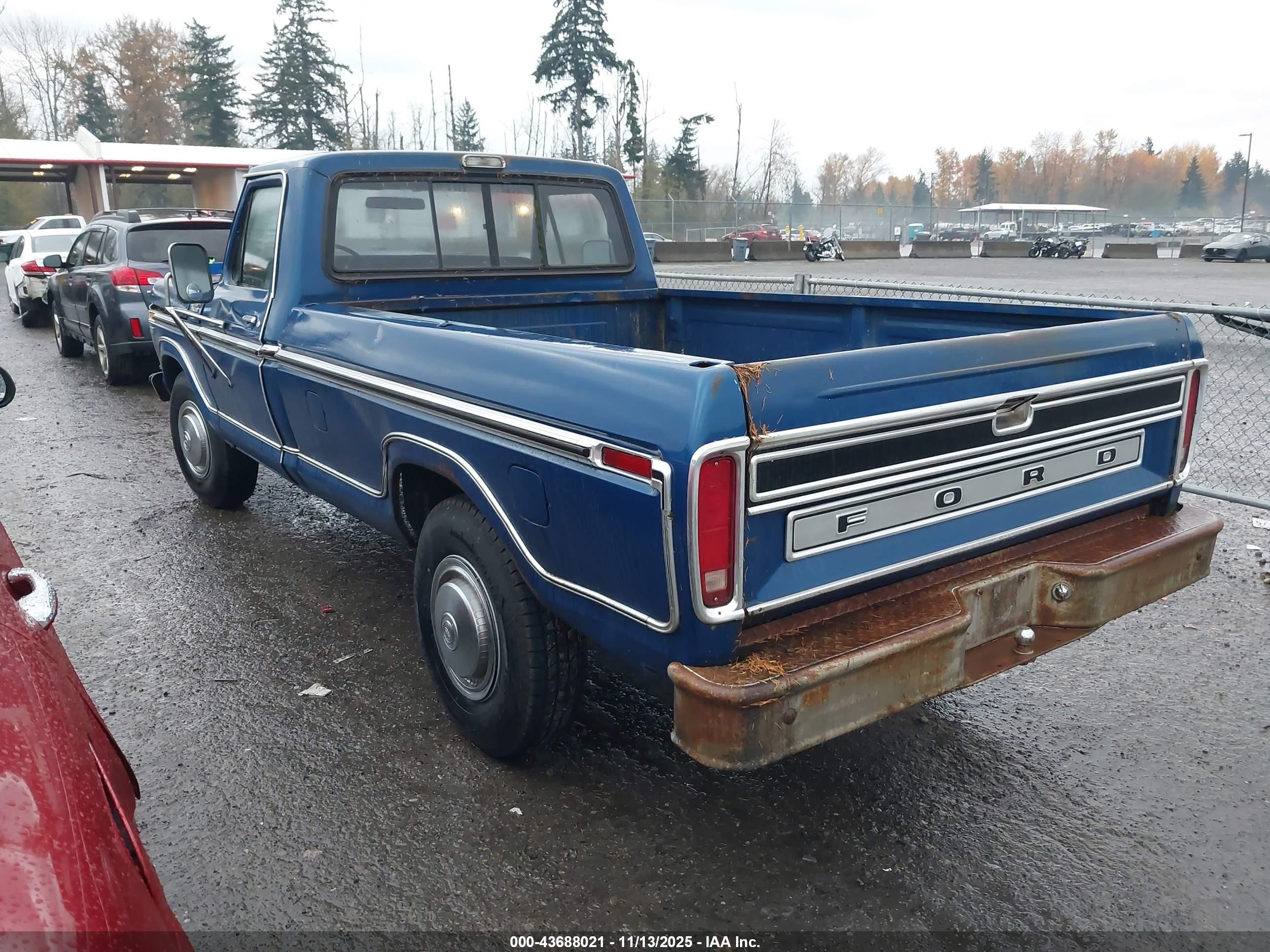 1977 Ford F250   Синий vin: F25SRY03250      