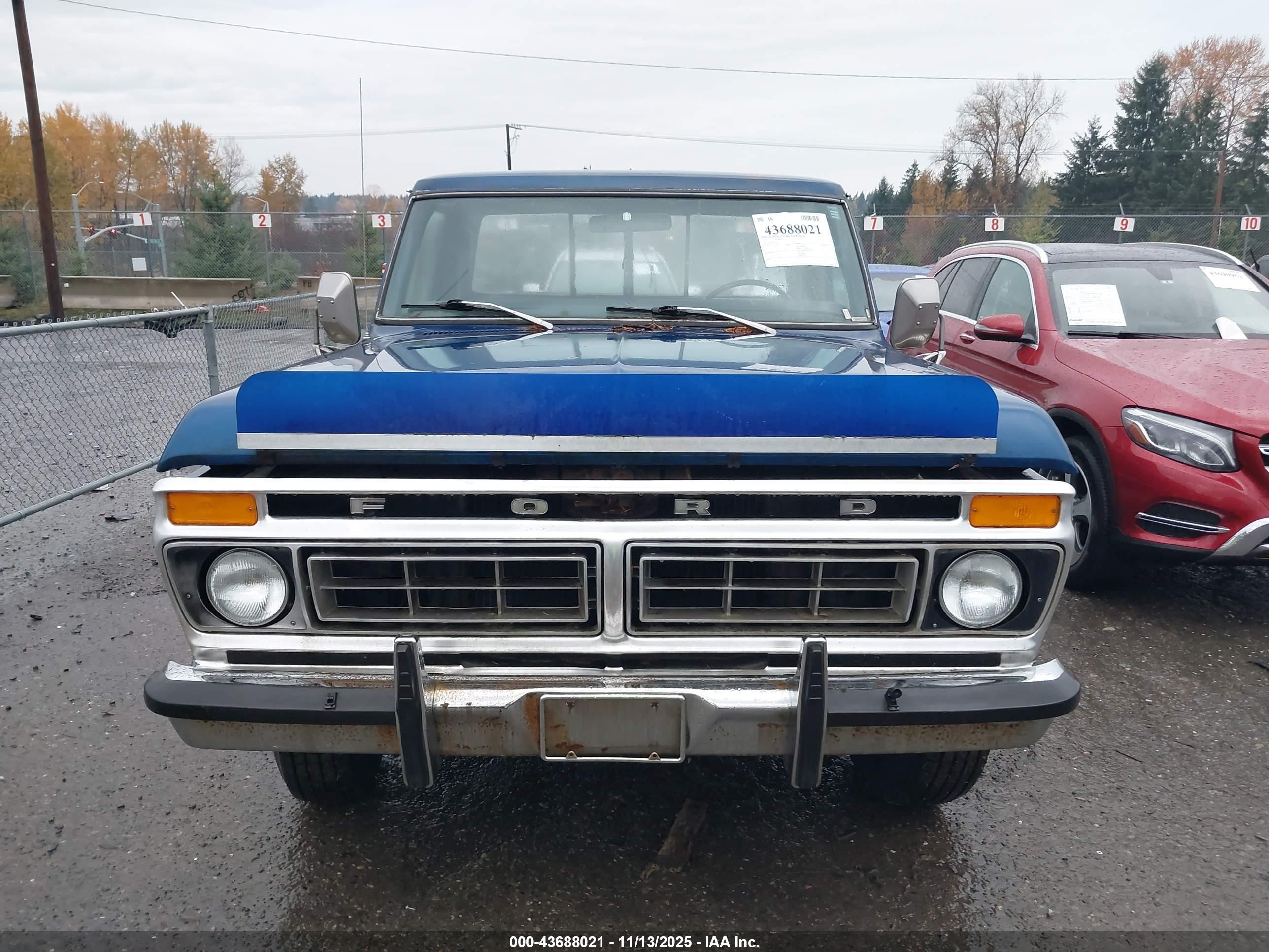 1977 Ford F250   Синий vin: F25SRY03250      