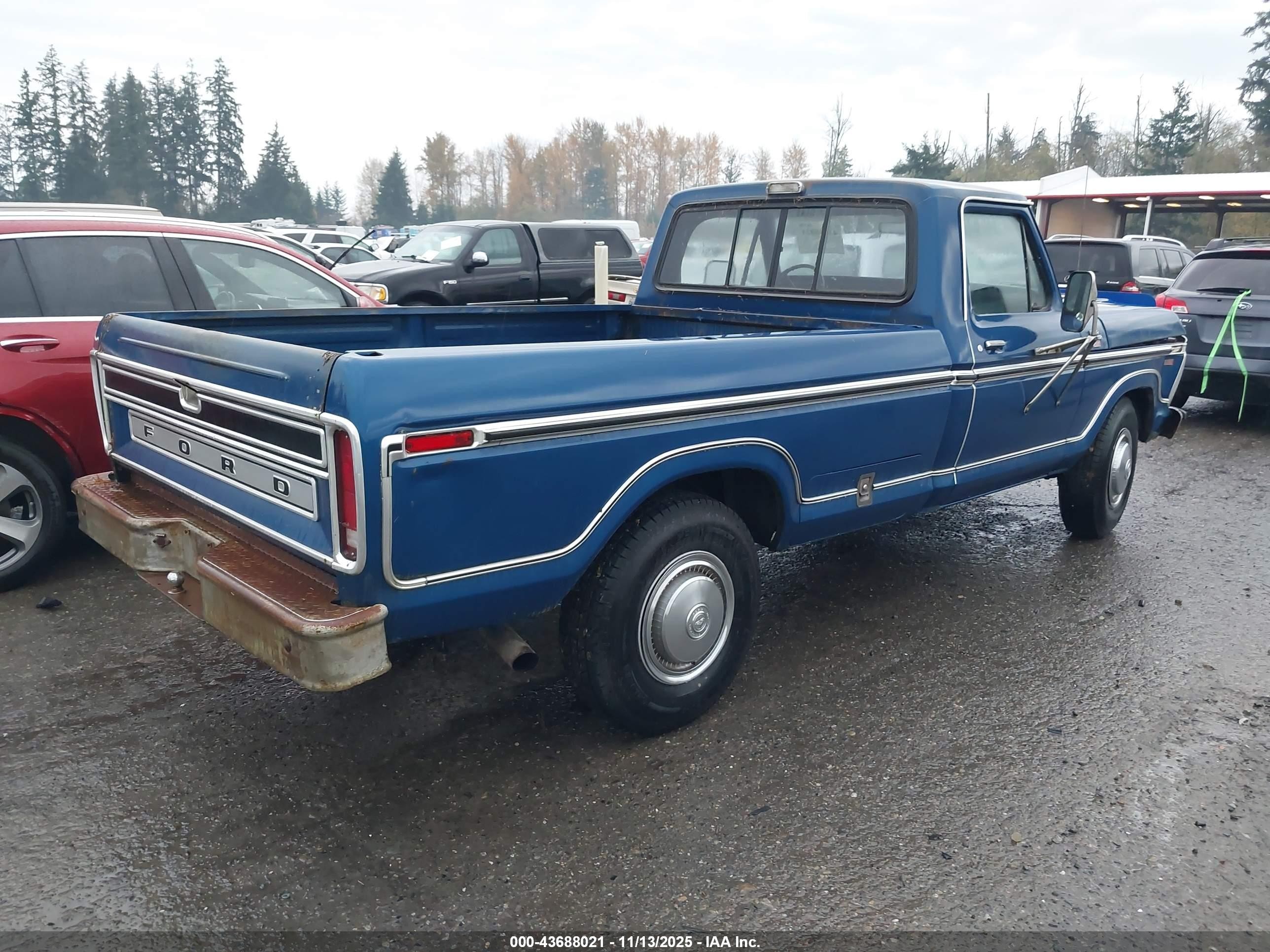 1977 Ford F250   Синий vin: F25SRY03250      