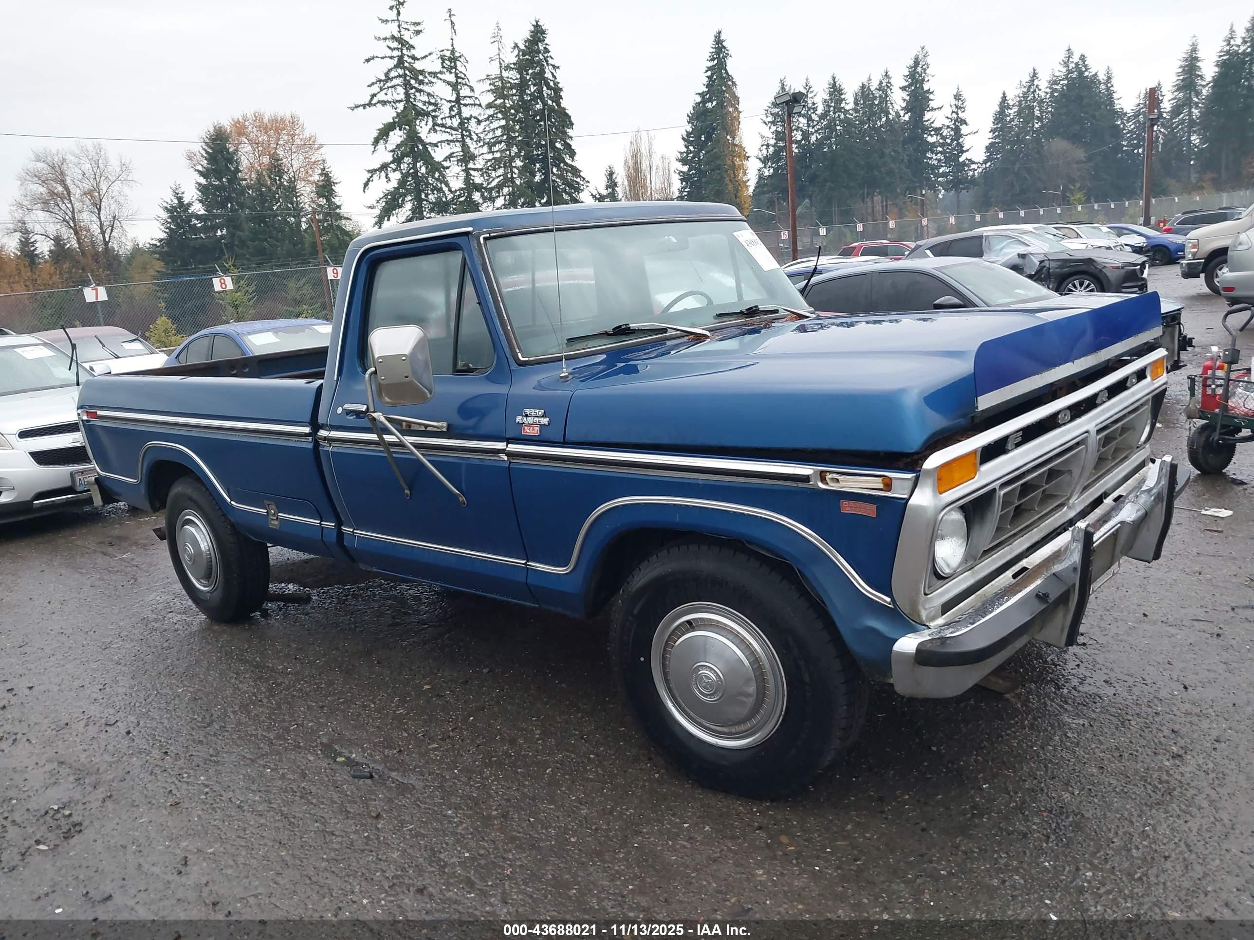 1977 Ford F250   Синий vin: F25SRY03250      
