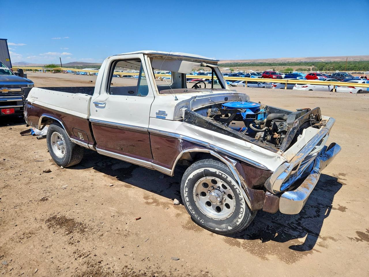 1972 Ford F250 Pickup White vin: F25YKN25043