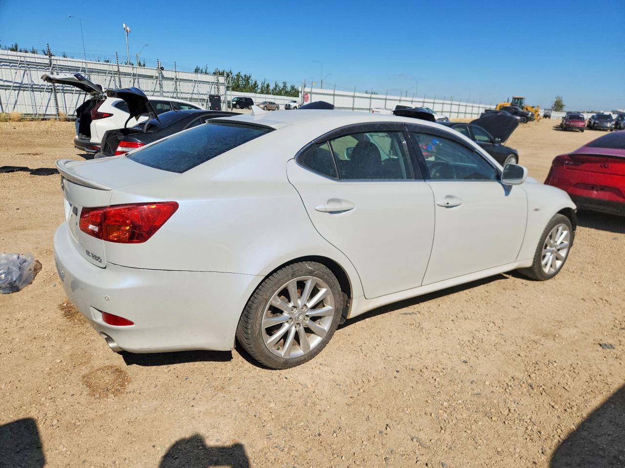 2006 Lexus Is 250 4dr White vin: GSE202012718